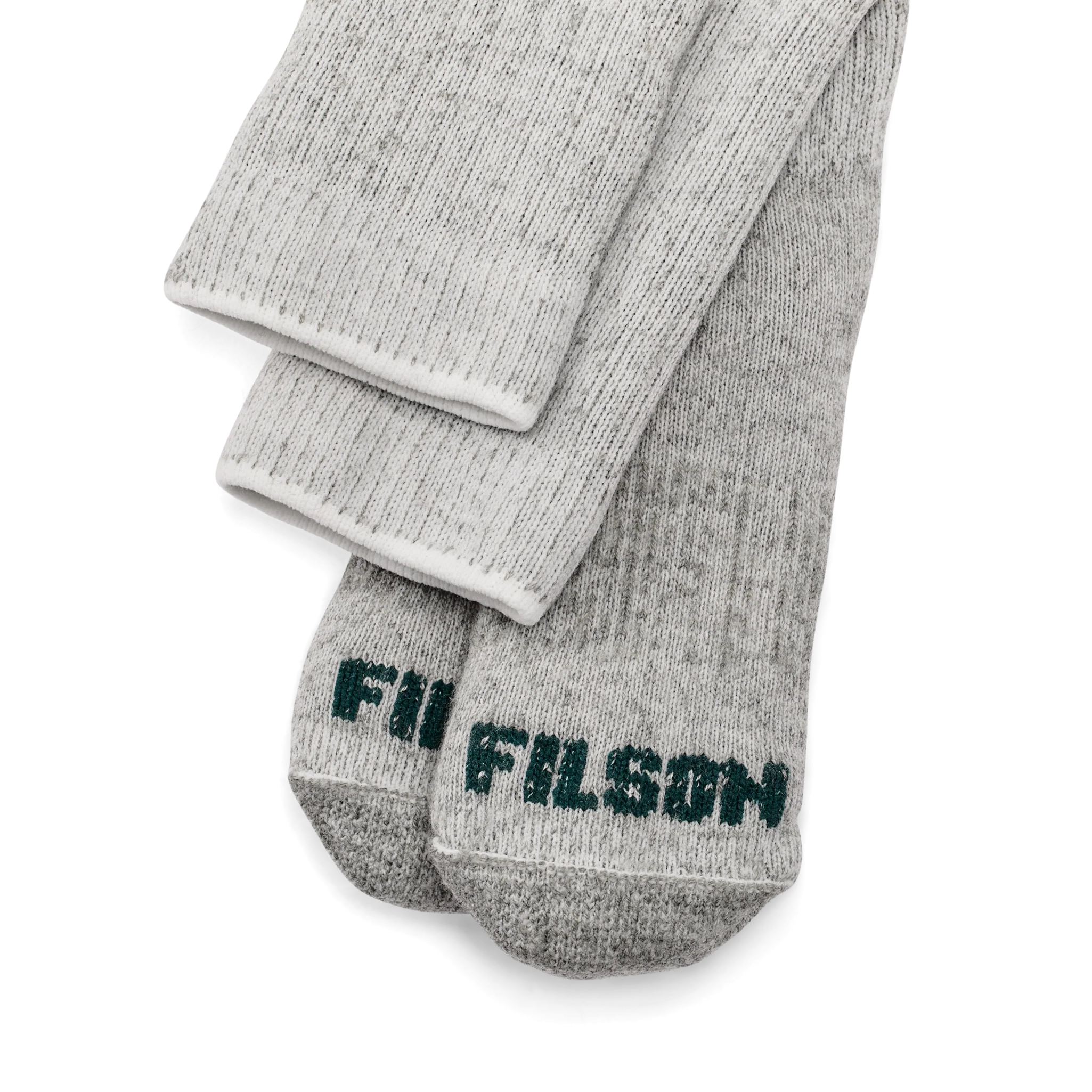 Heavyweight Traditional Crew Socks - Gray Heather