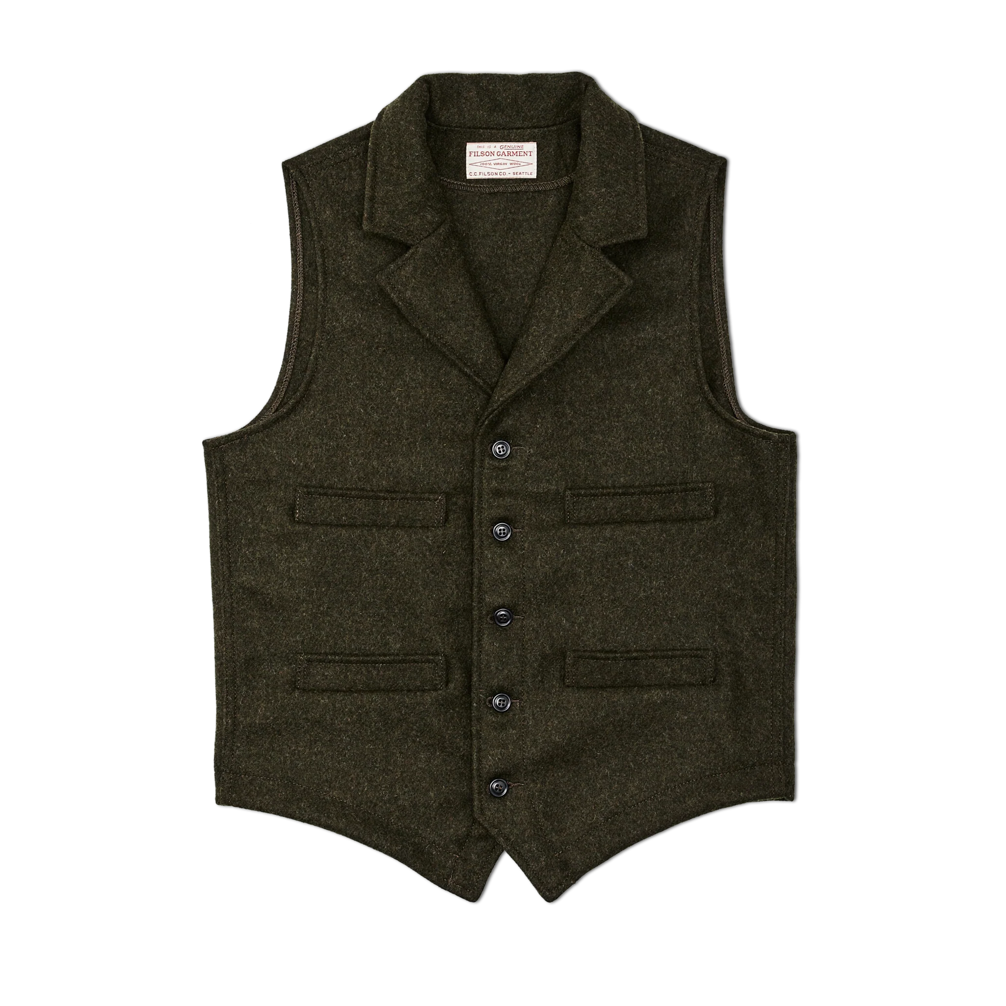 Western Vest - Forest Green