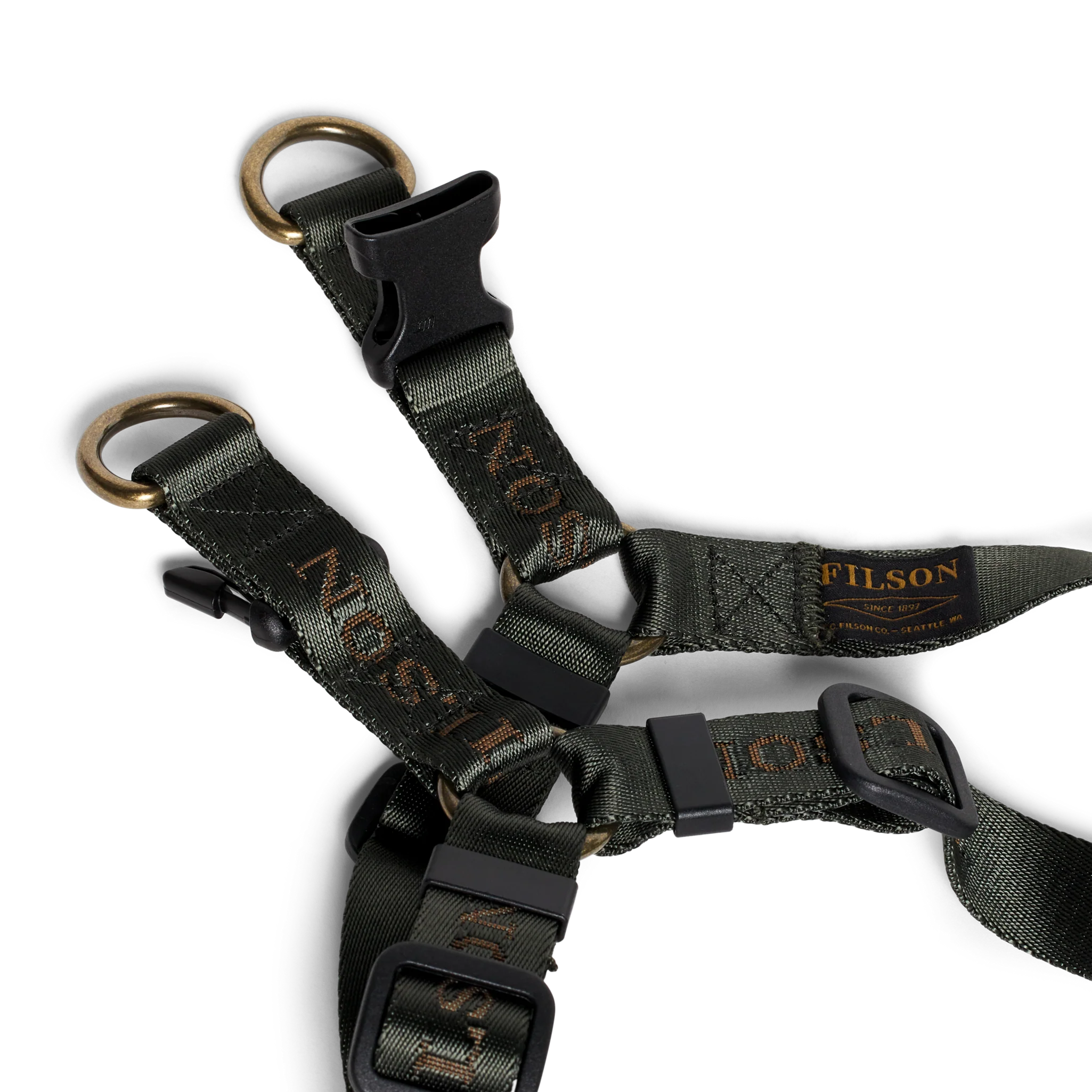 Adjustable Nylon Harness - Dark Timber