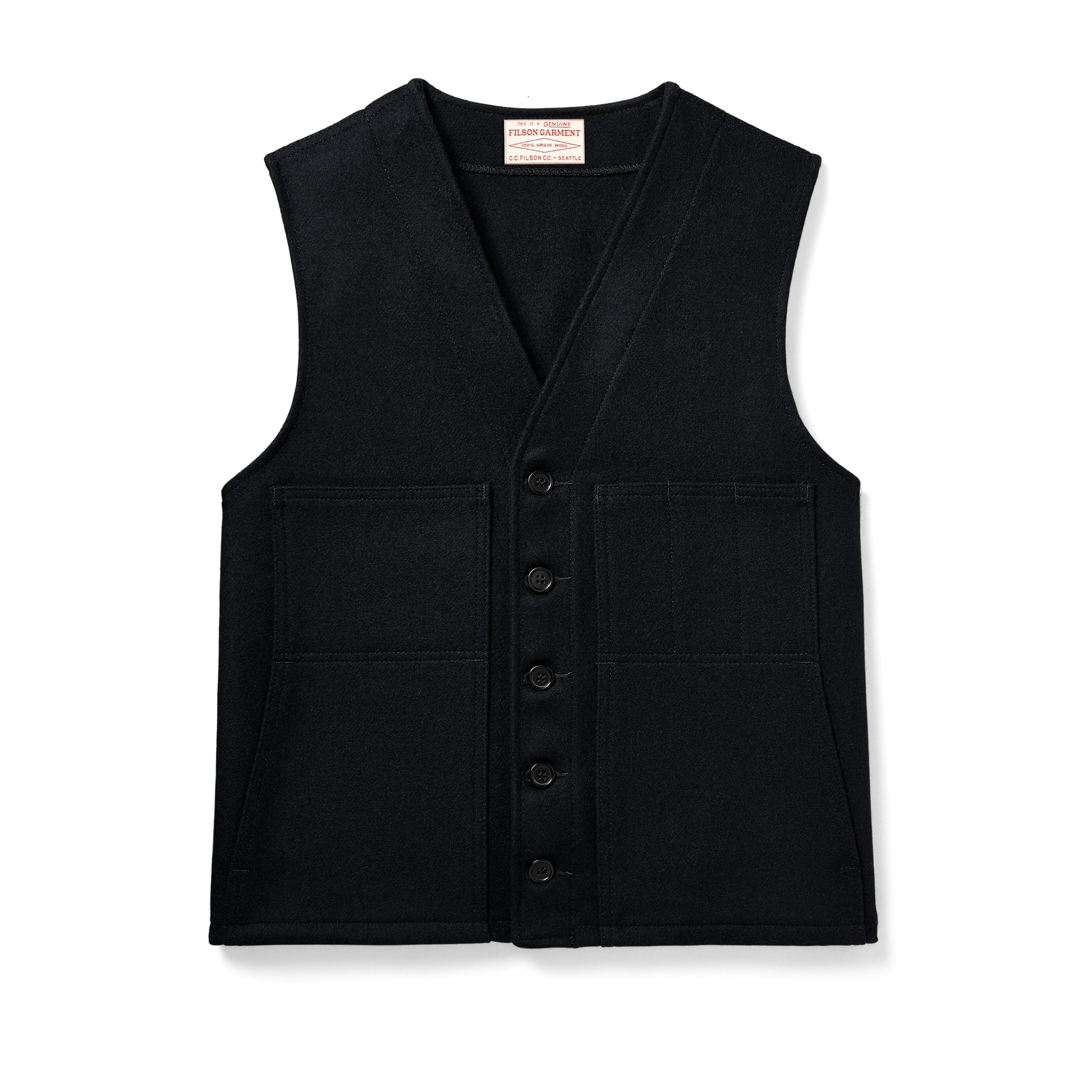 Mackinaw Wool Vest - Dark Navy