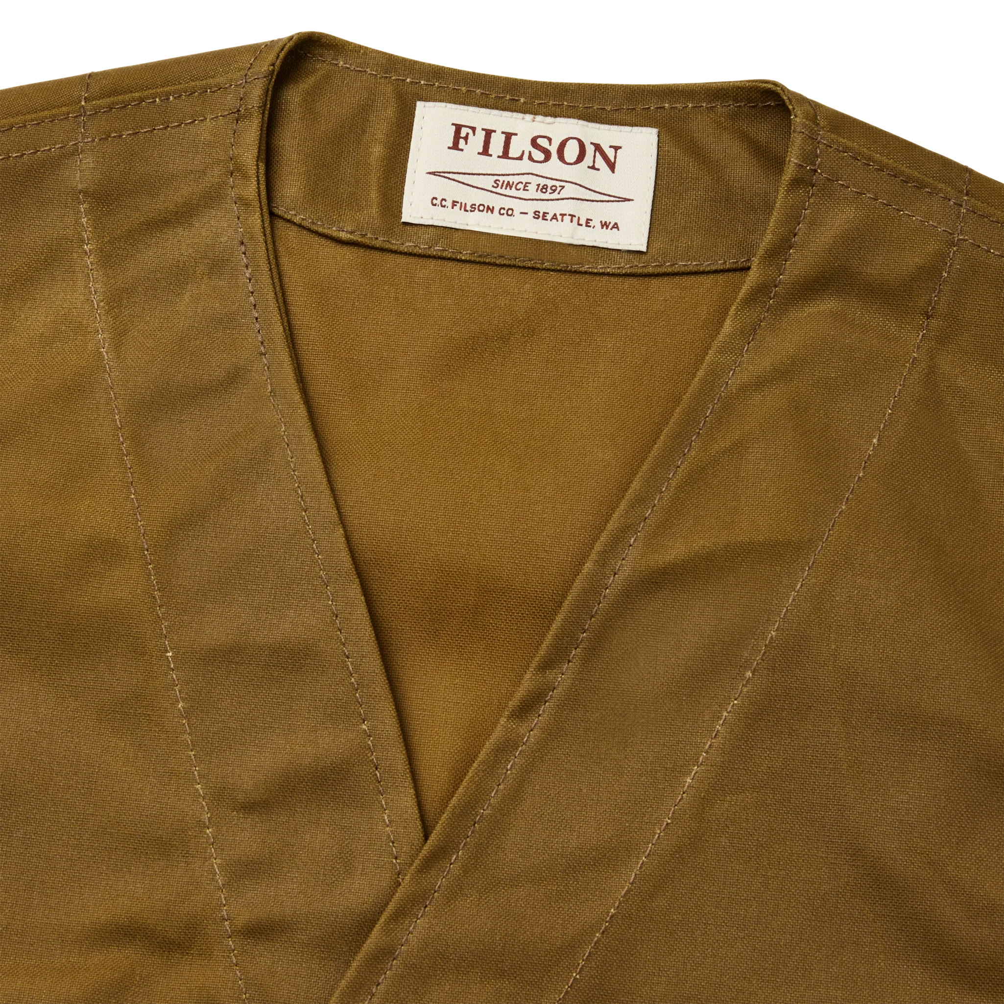 Oil Tin Cloth Vest - Dark Tan