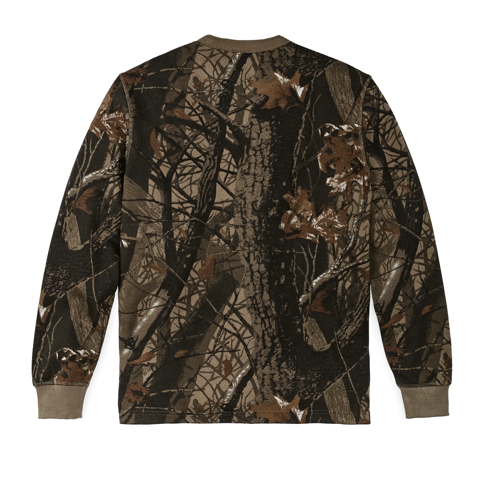 Waffle Knit Thermal Crewneck - Realtree Hardwoods Camo