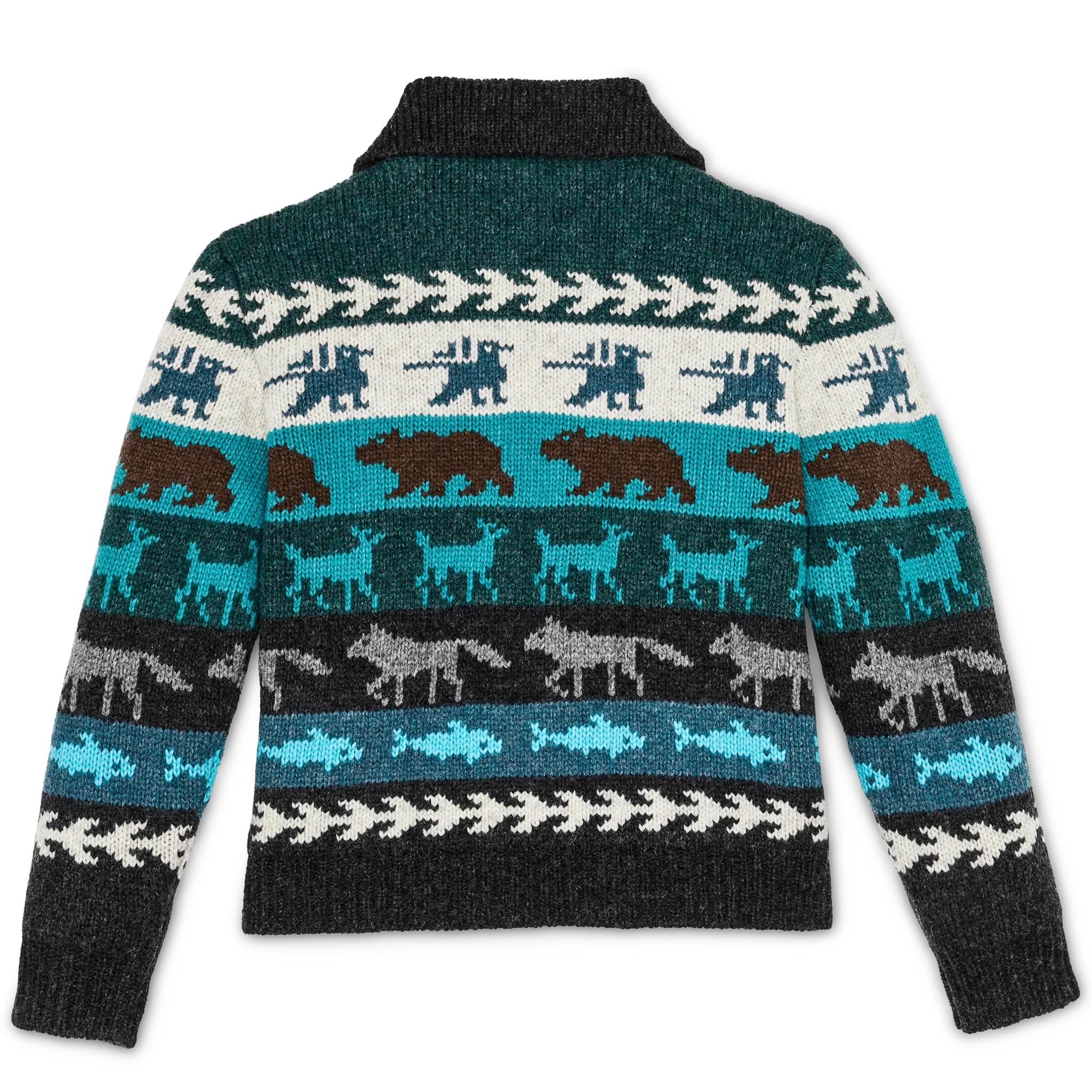 Women's Fair Isle Cardigan - Animal / Multi