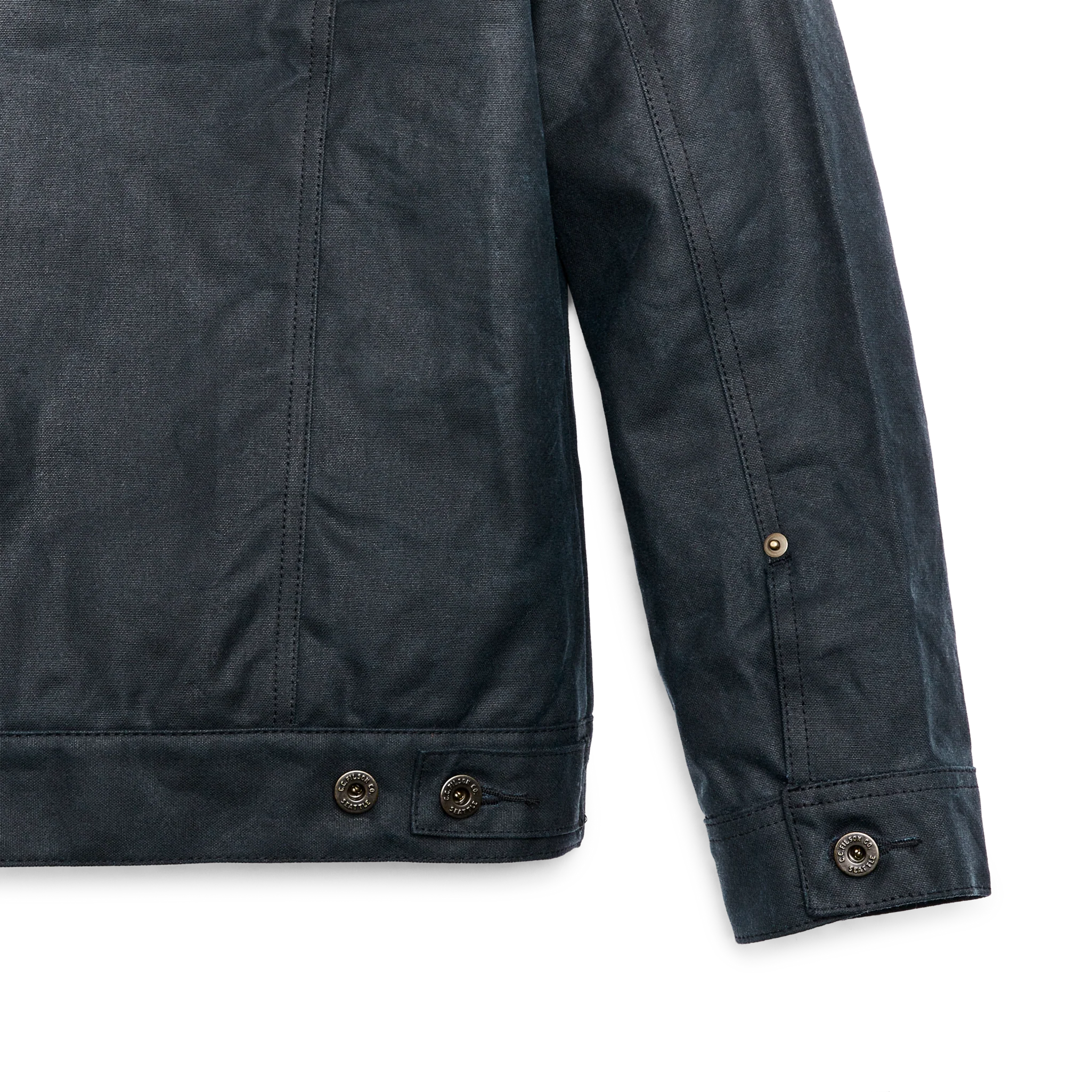 Tin Cloth Short Lined Cruiser Jacket - Service Blue