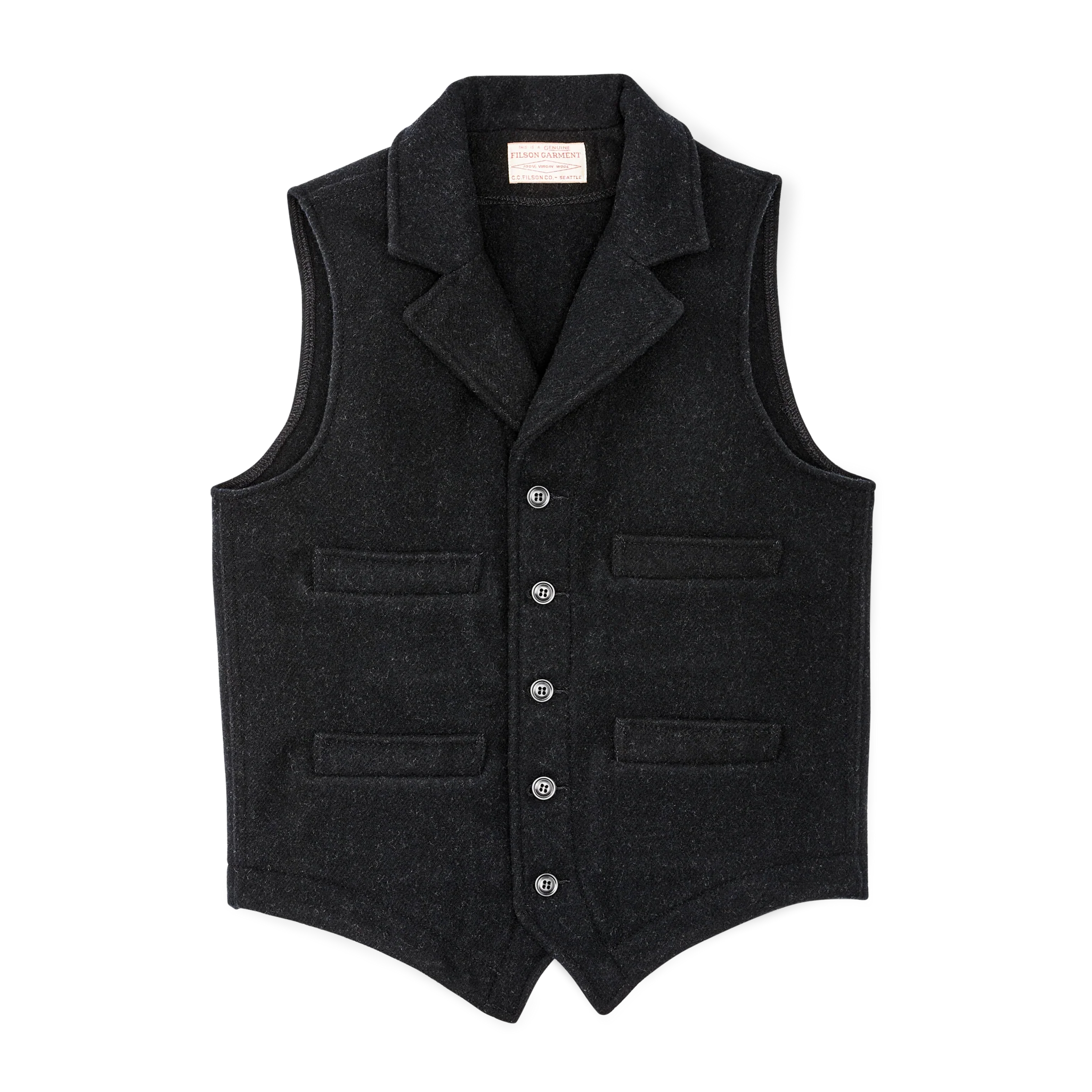 Western Vest - Charcoal