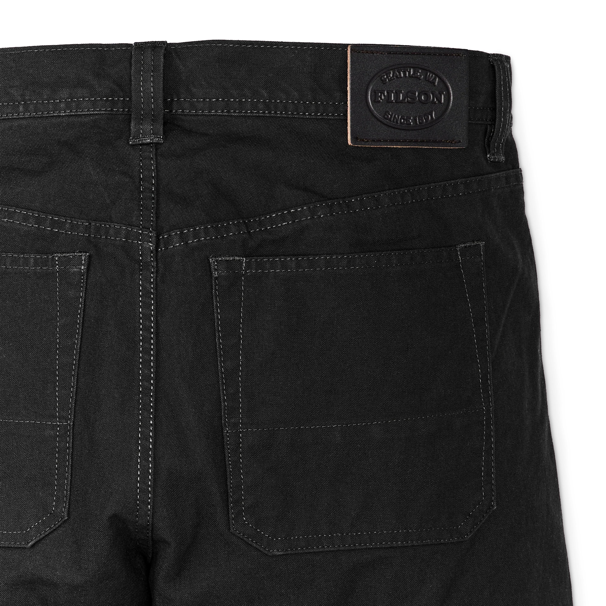 Dry Tin Cloth 5-pocket Pants - Raven