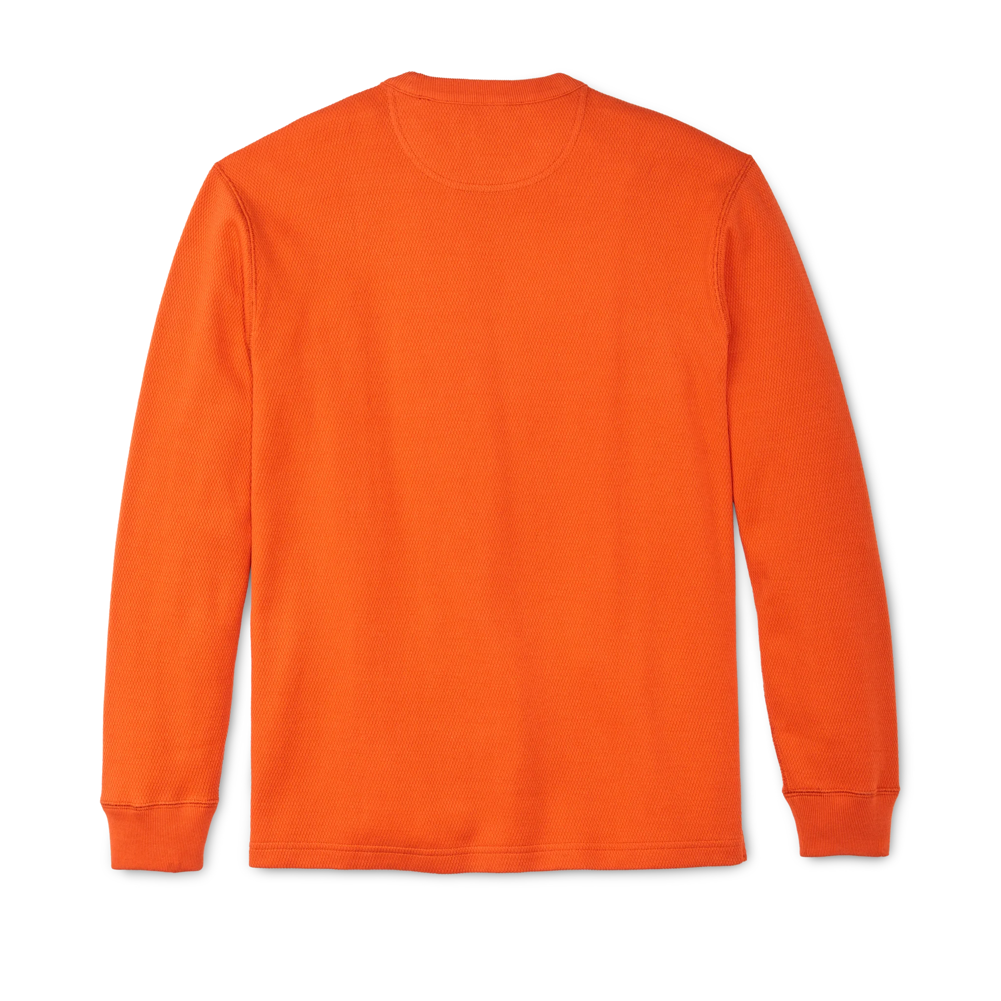Waffle Knit Thermal Crewneck - Flame