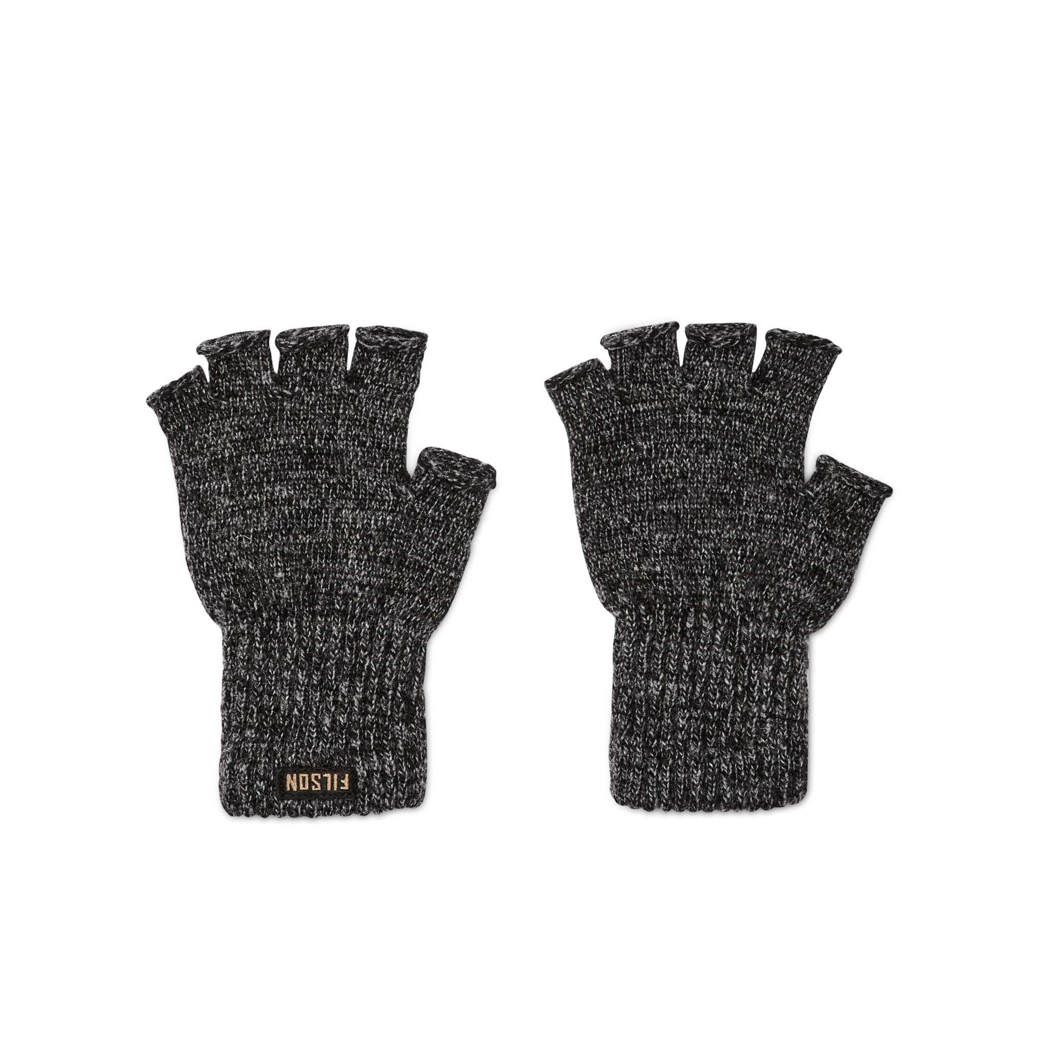 Fingerless Knit Gloves - Charcoal