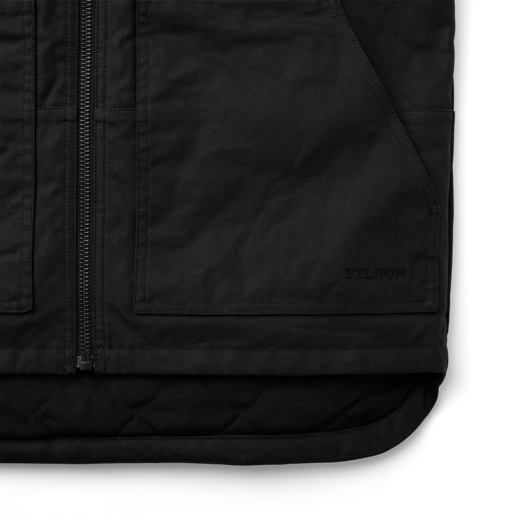 Tin Cloth Insulated Work Vest - Black
