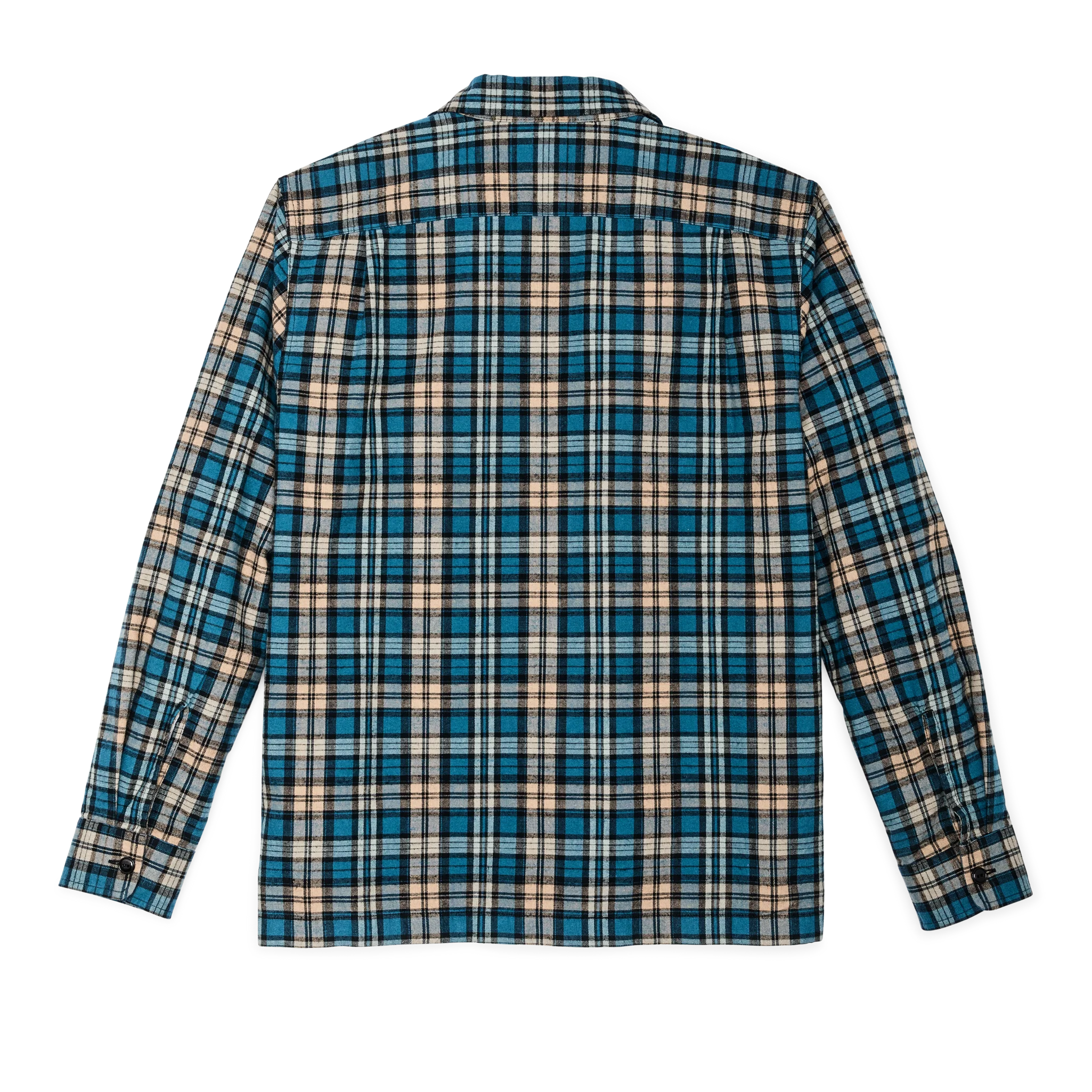 Elk Heights Camp Shirt - Blue / Black / Khaki Plaid