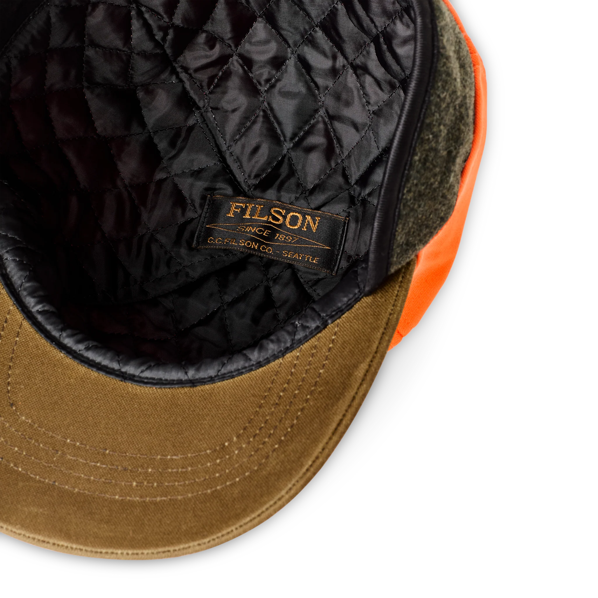 Insulated Blaze/tin Cloth Cap - Desert Tan / Blaze Orange