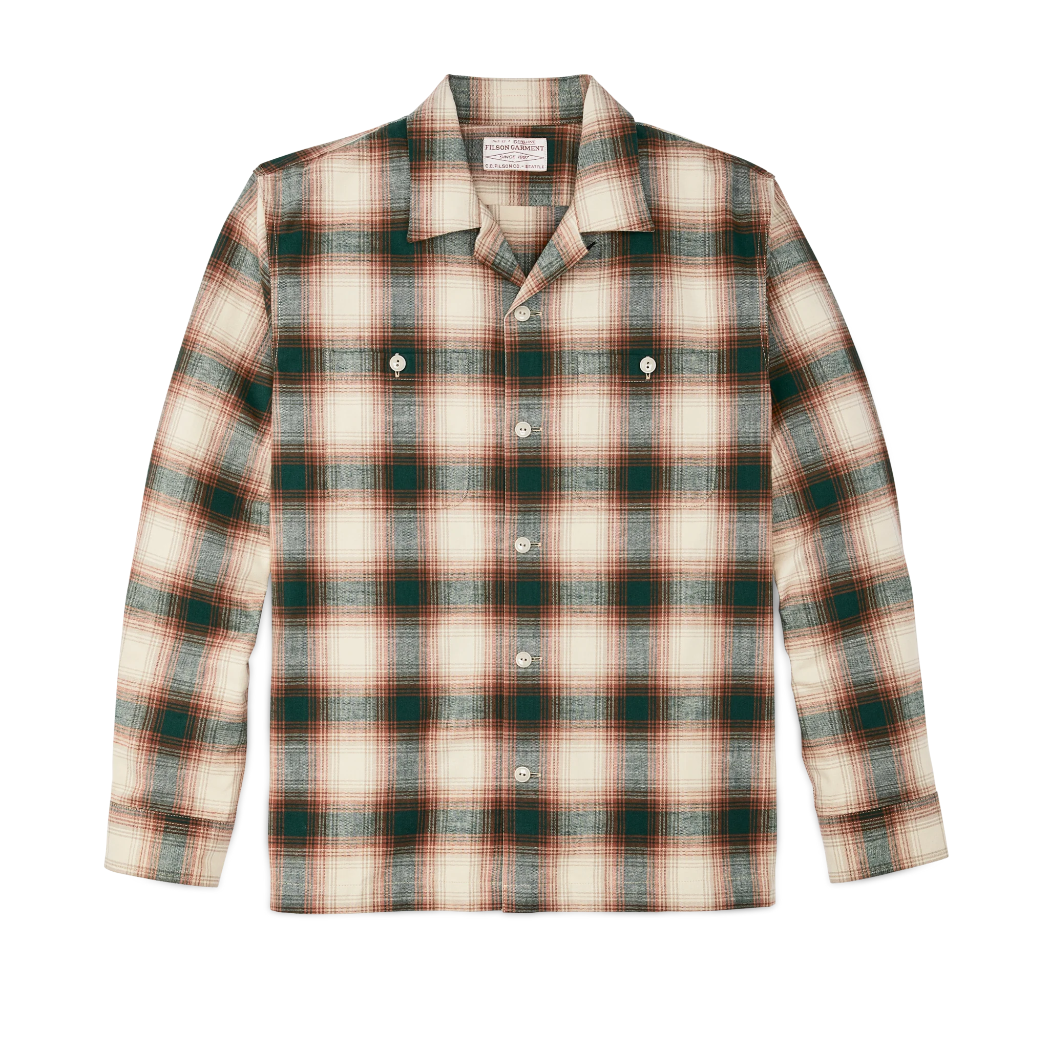 Elk Heights Camp Shirt - Rust / Pine Grove Plaid