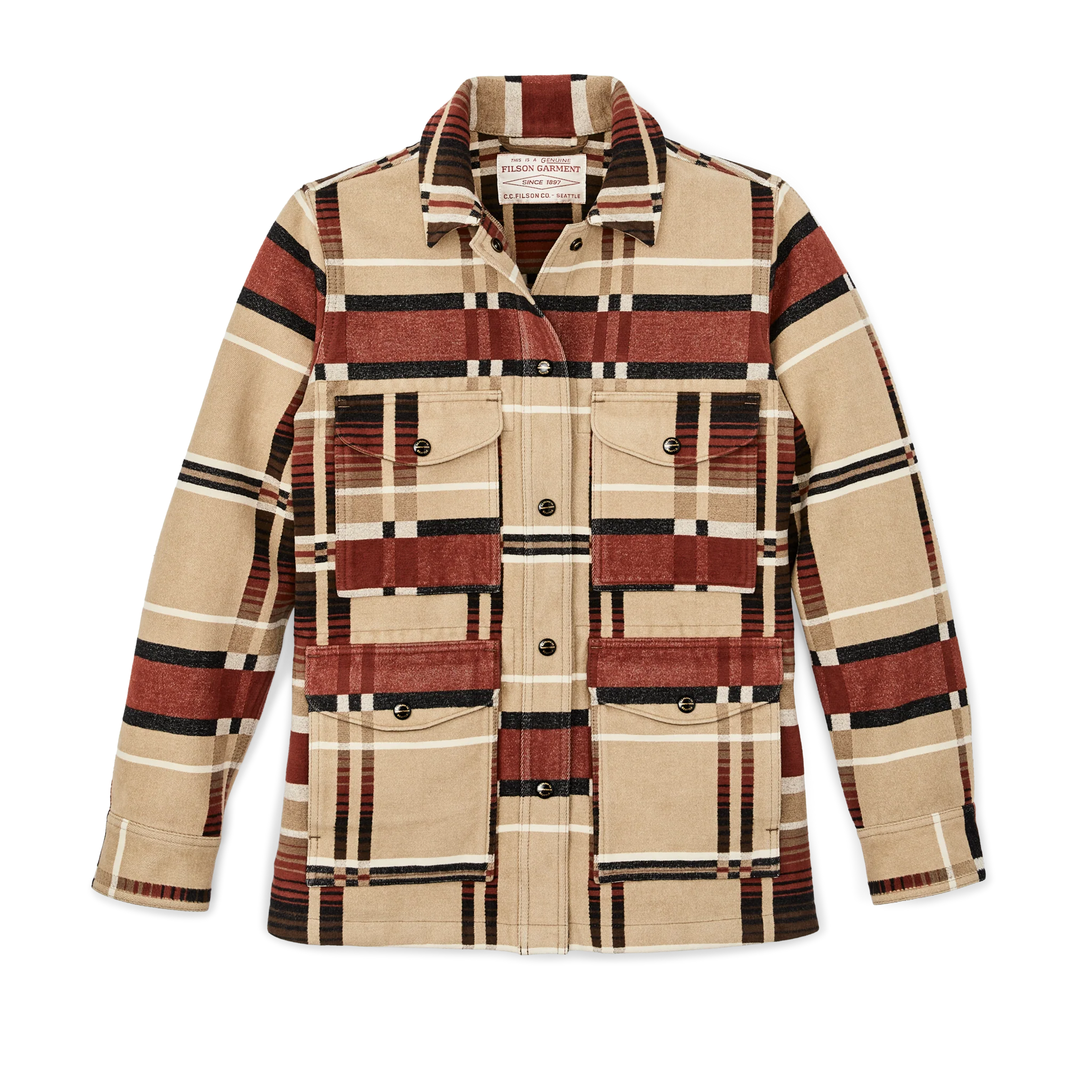 Women's Beartooth Work Coat - Bloodstone / Tan Ombre