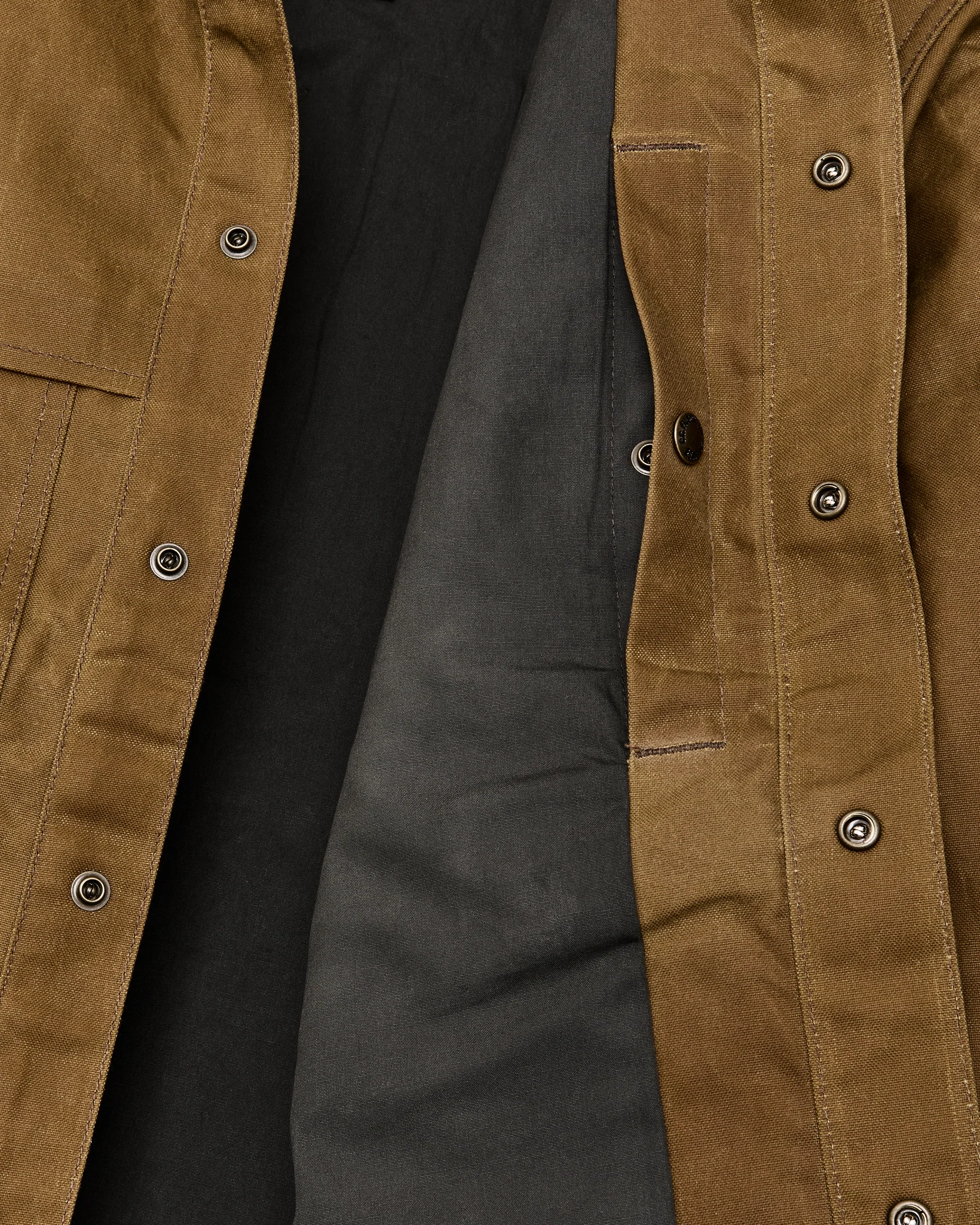 Lined Tin Cloth Cruiser Jacket - Dark Tan