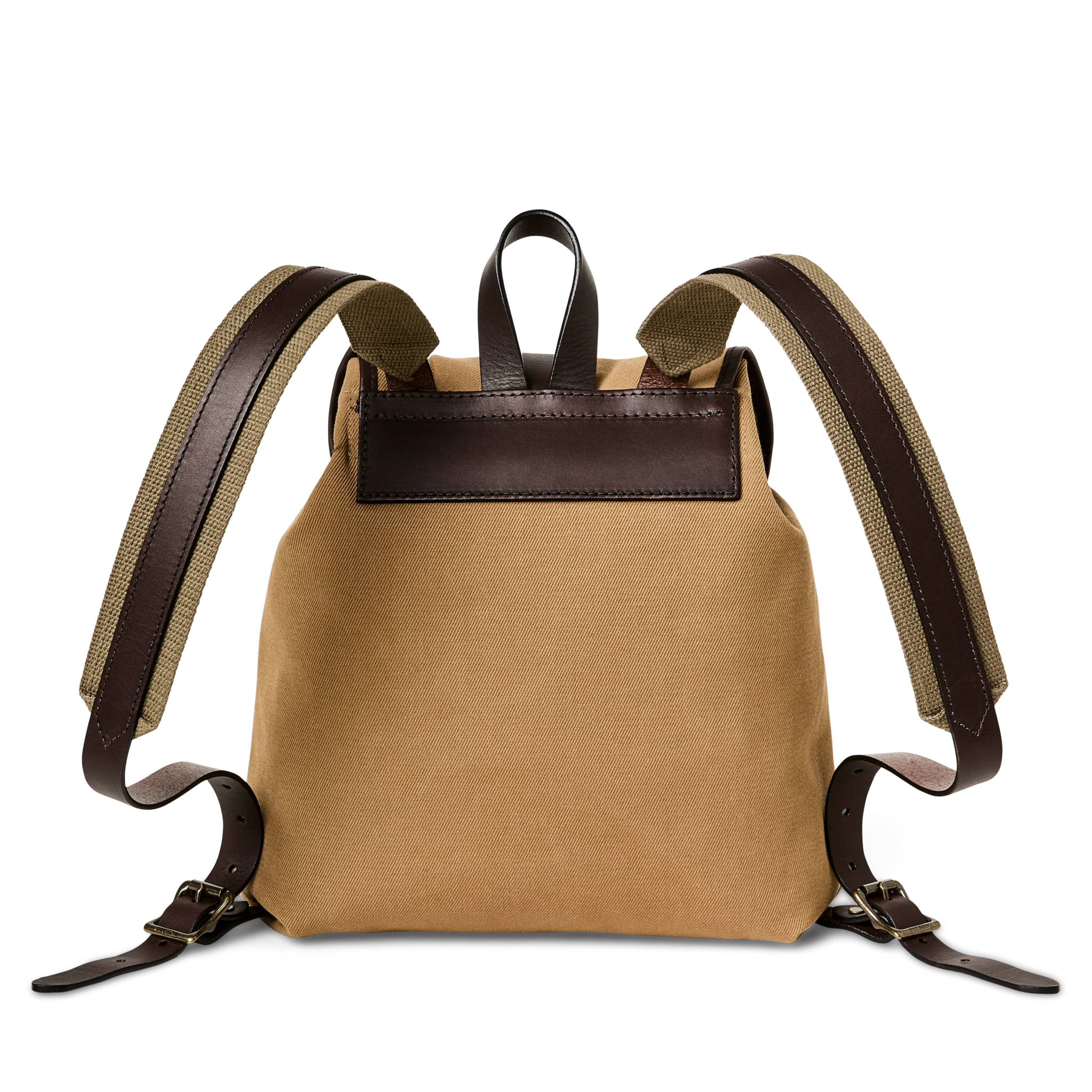 Rugged Twill Drawstring Backpack - Tan