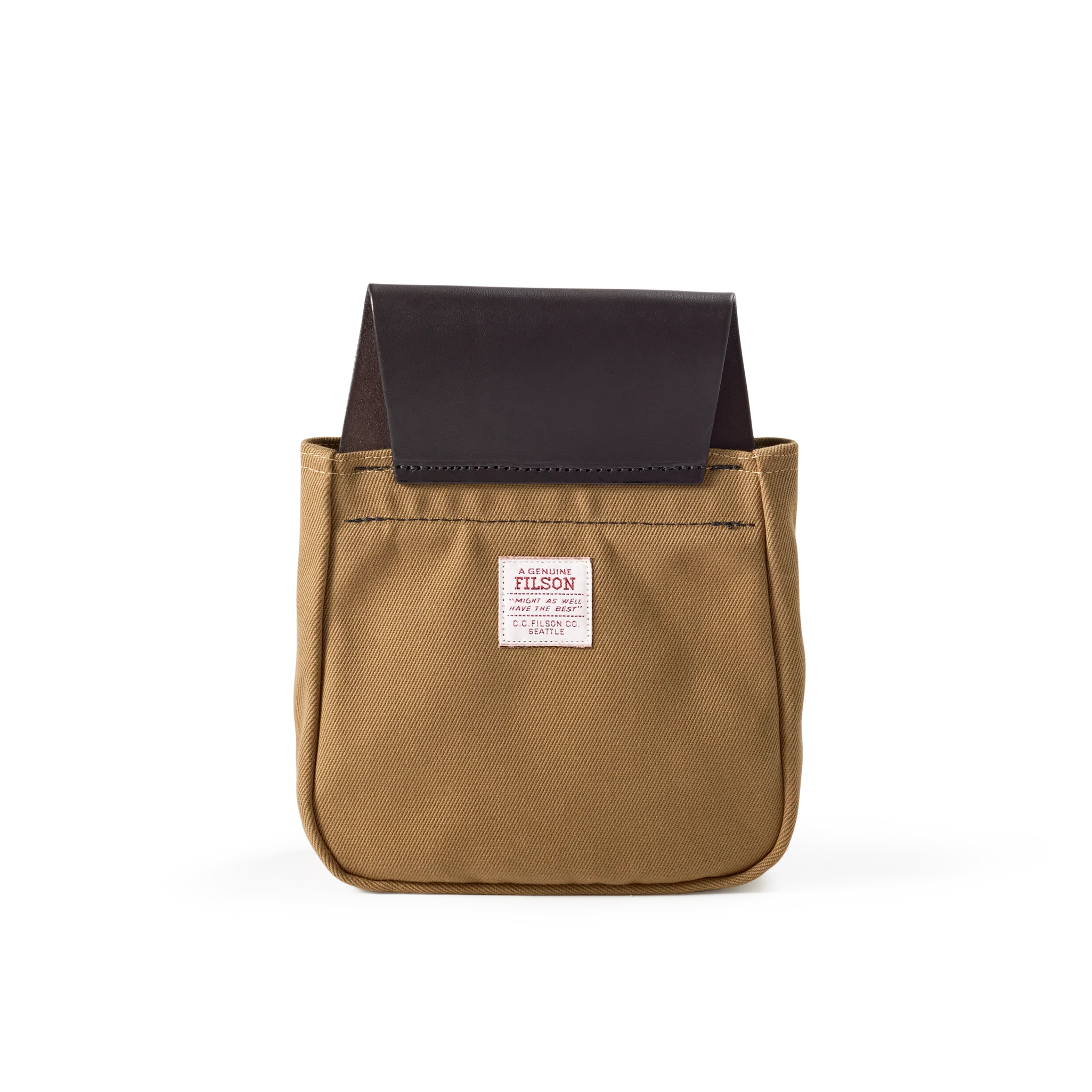 Rugged Twill Belt Pouch - Tan