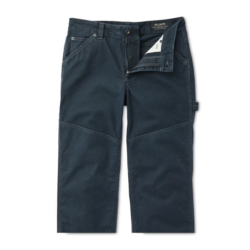 Women's Canvas Straight-leg Pants - Dark Navy