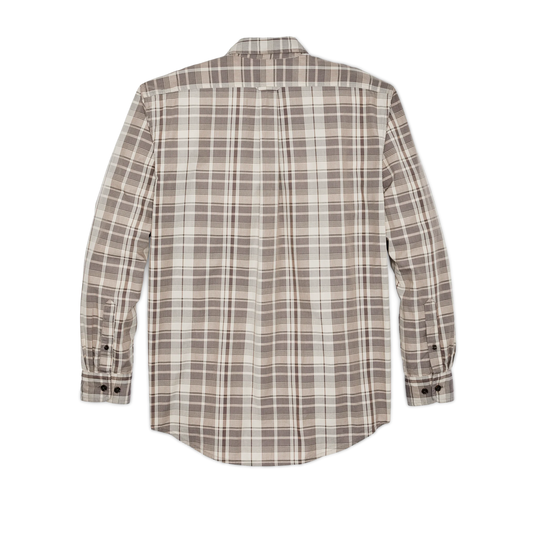Filson's Washed Feather Cloth Shirt - Light Brown / Natural Plaid