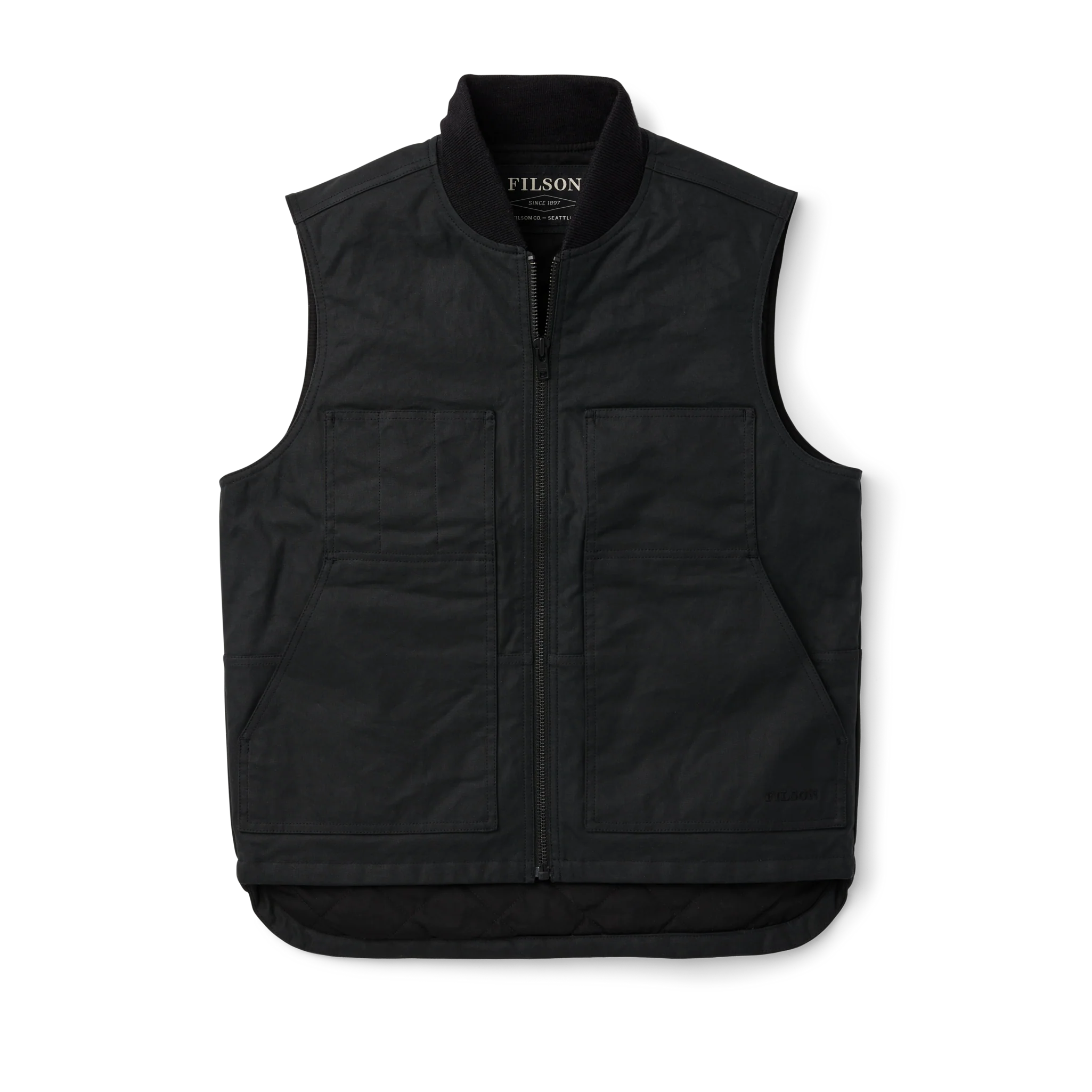 Tin Cloth Insulated Work Vest - Black
