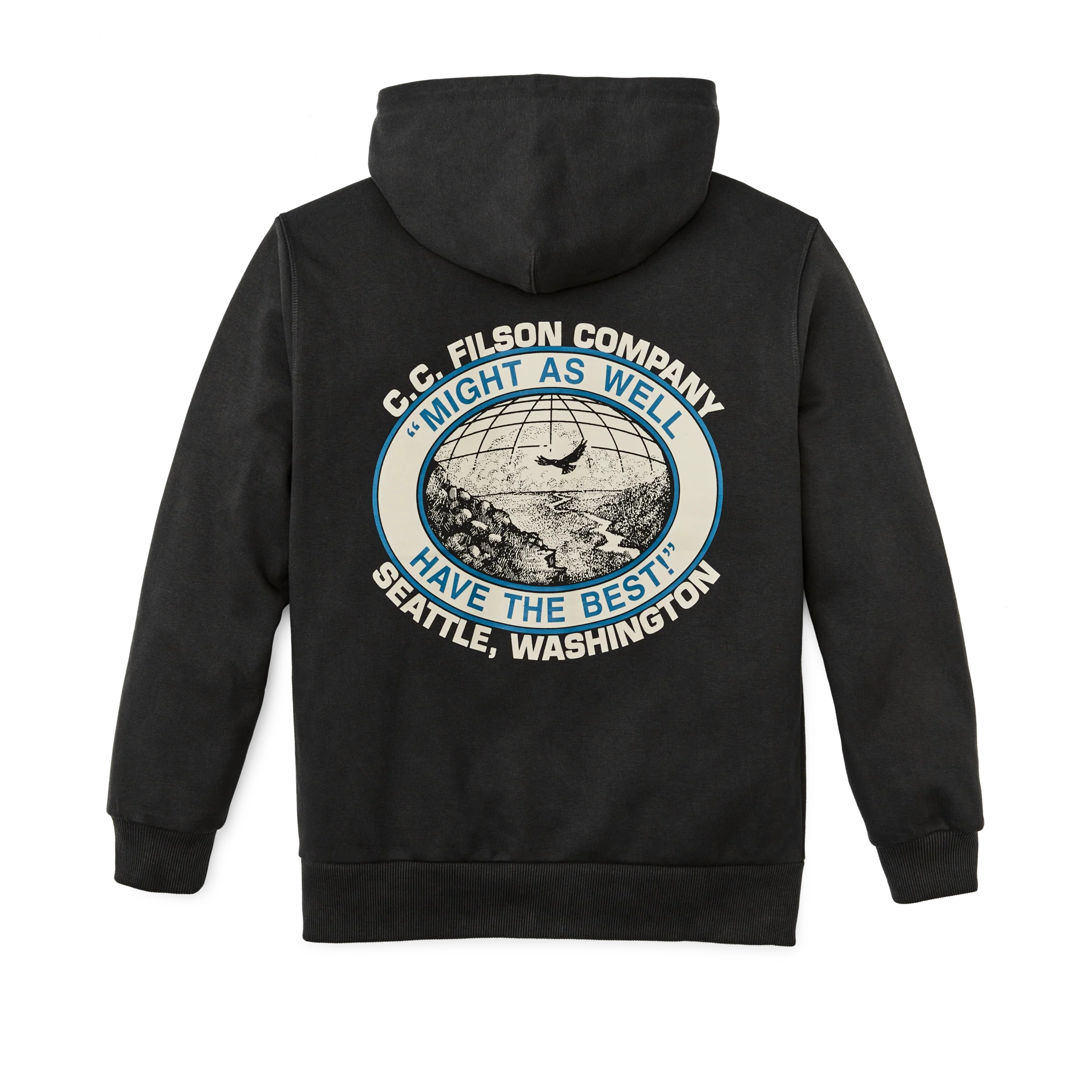 Prospector Graphic Hoodie - Faded Black / Moose