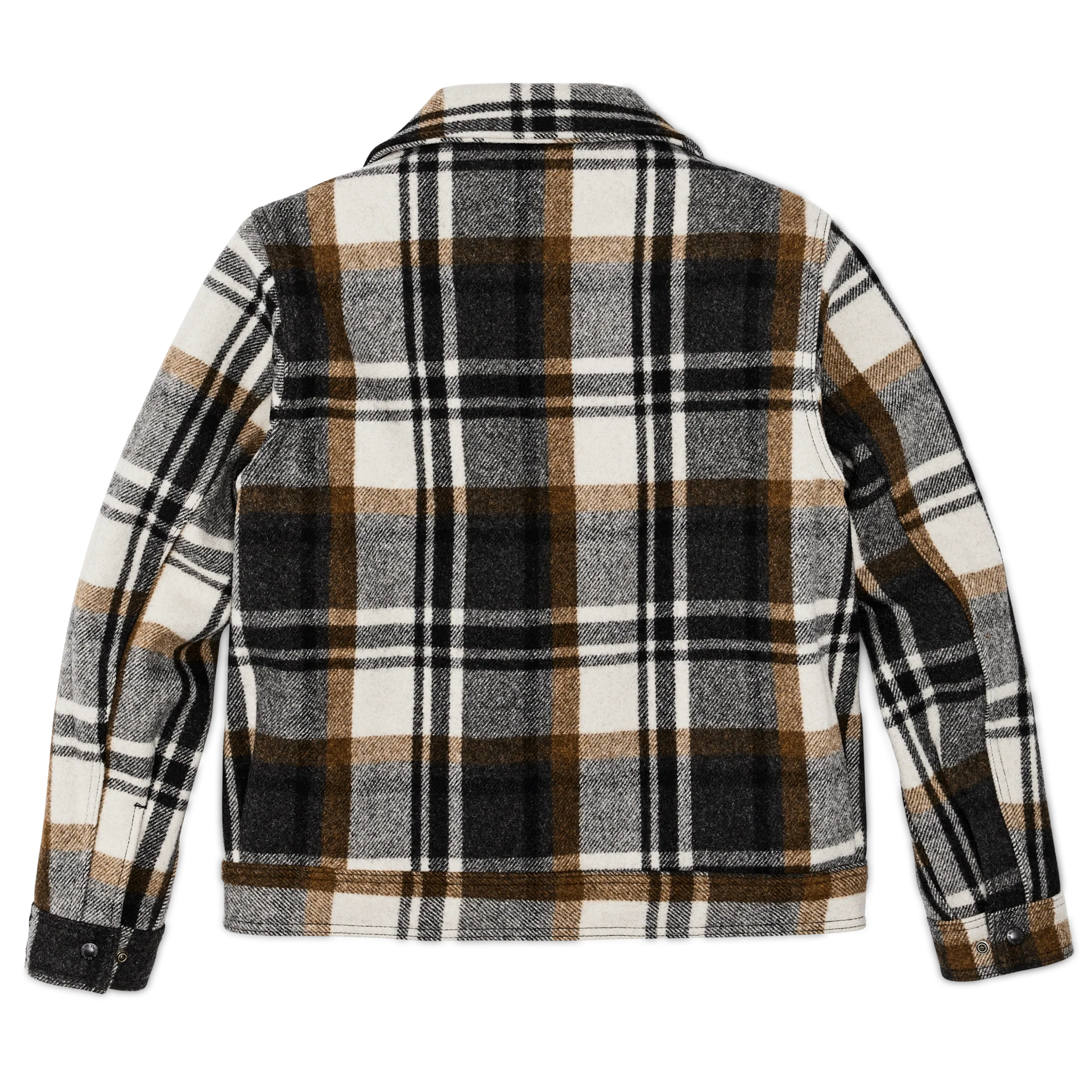 Mackinaw Wool Work Jacket - Blue Coal / Copper Heather Plaid