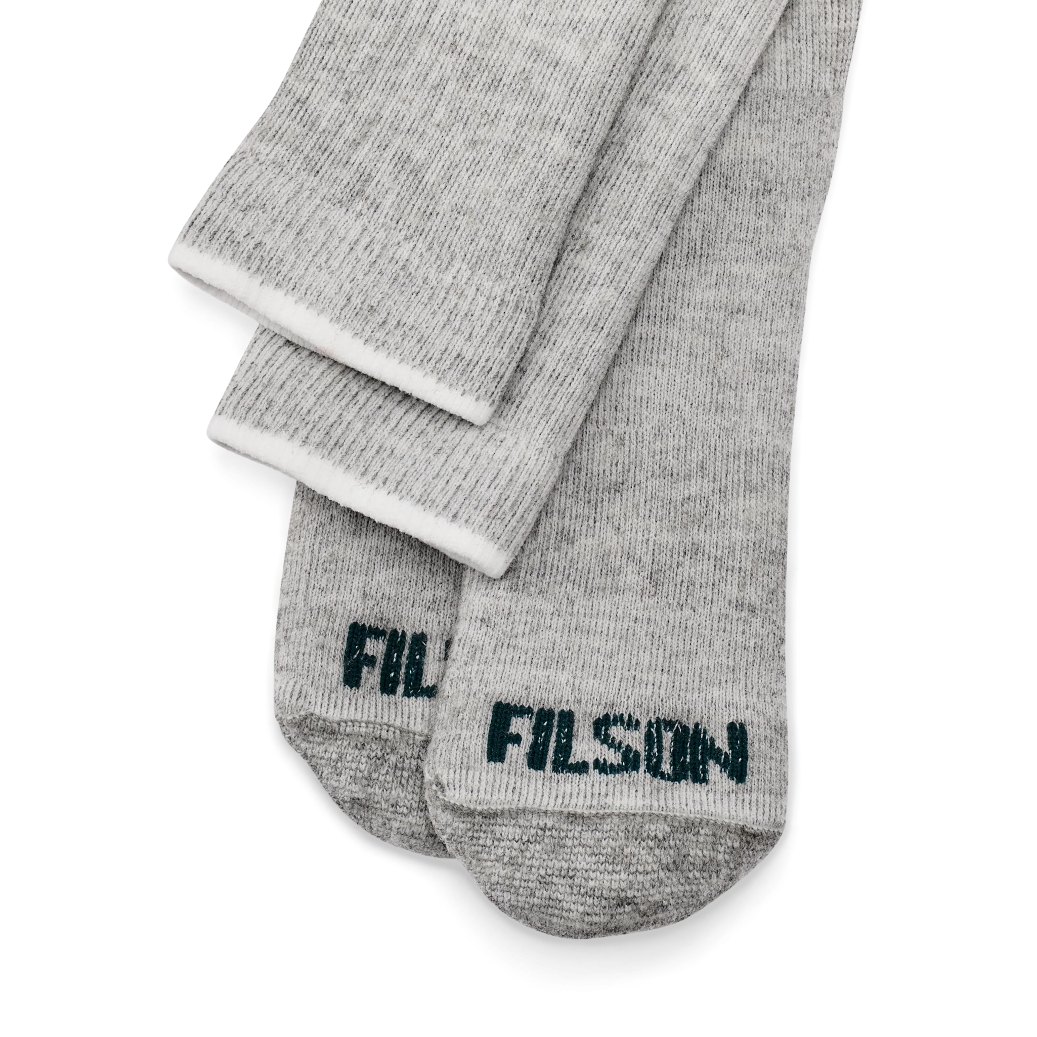 Midweight Traditional Crew Socks - Gray Heather
