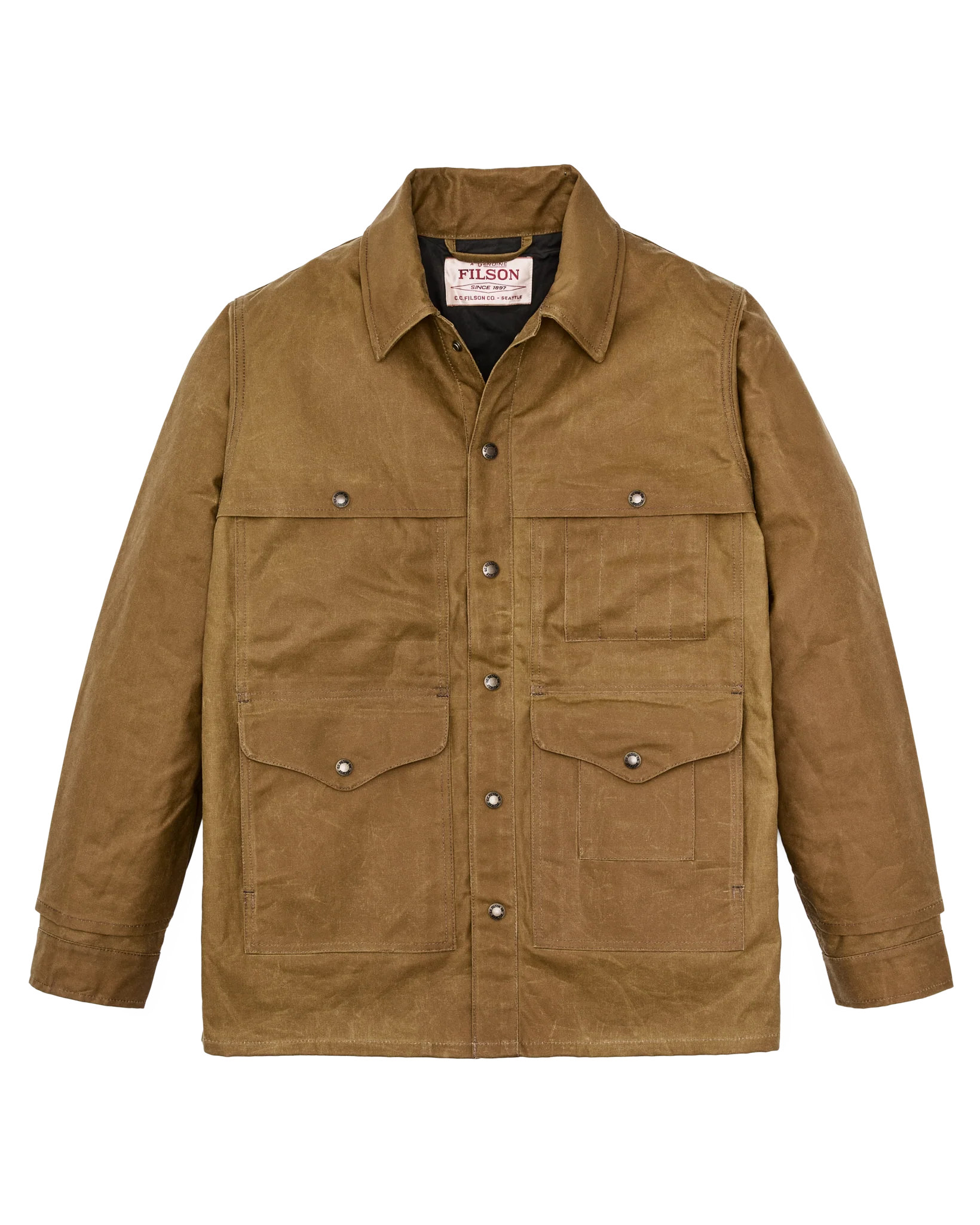 Lined Tin Cloth Cruiser Jacket - Dark Tan