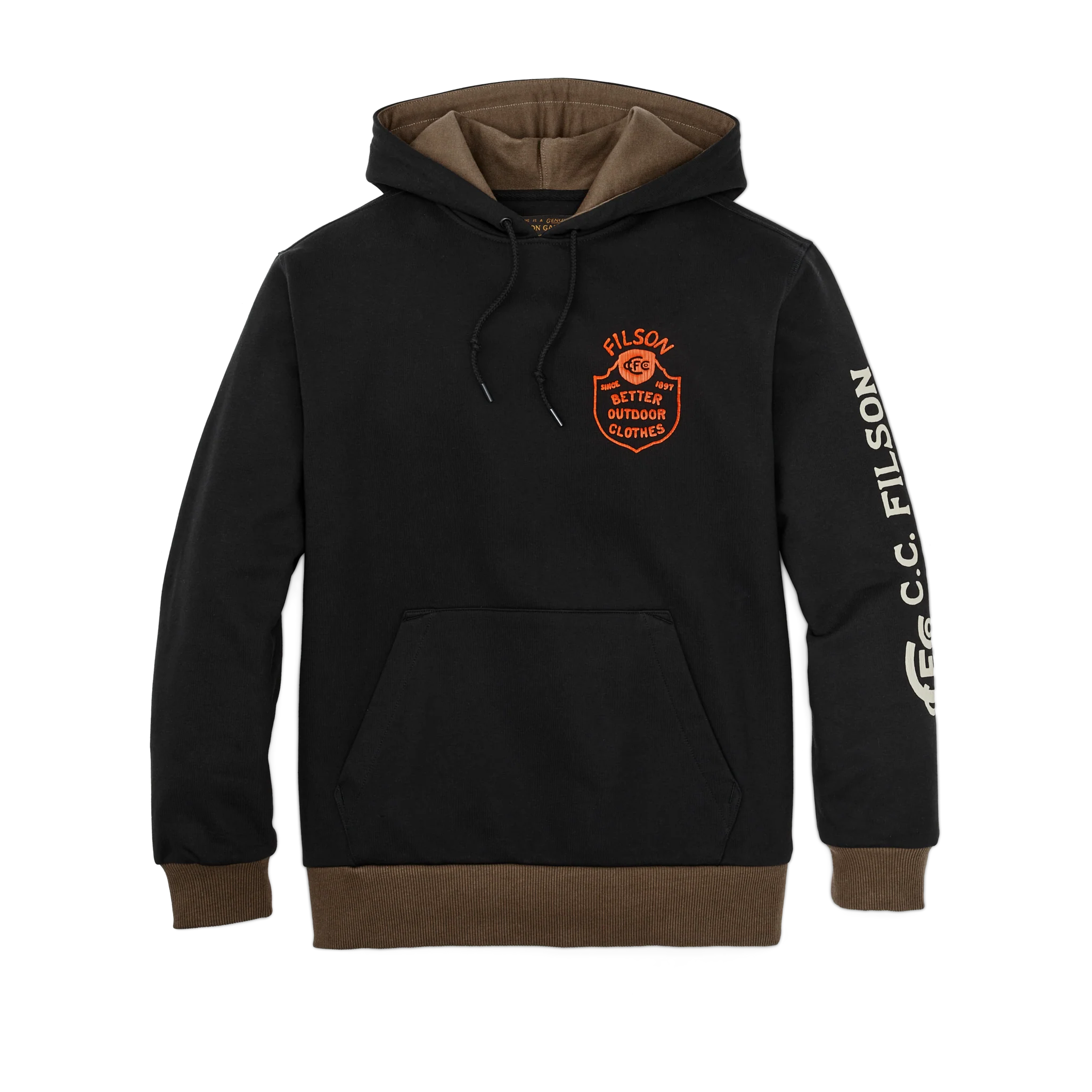 Prospector Graphic Hoodie - Black / Log Mill