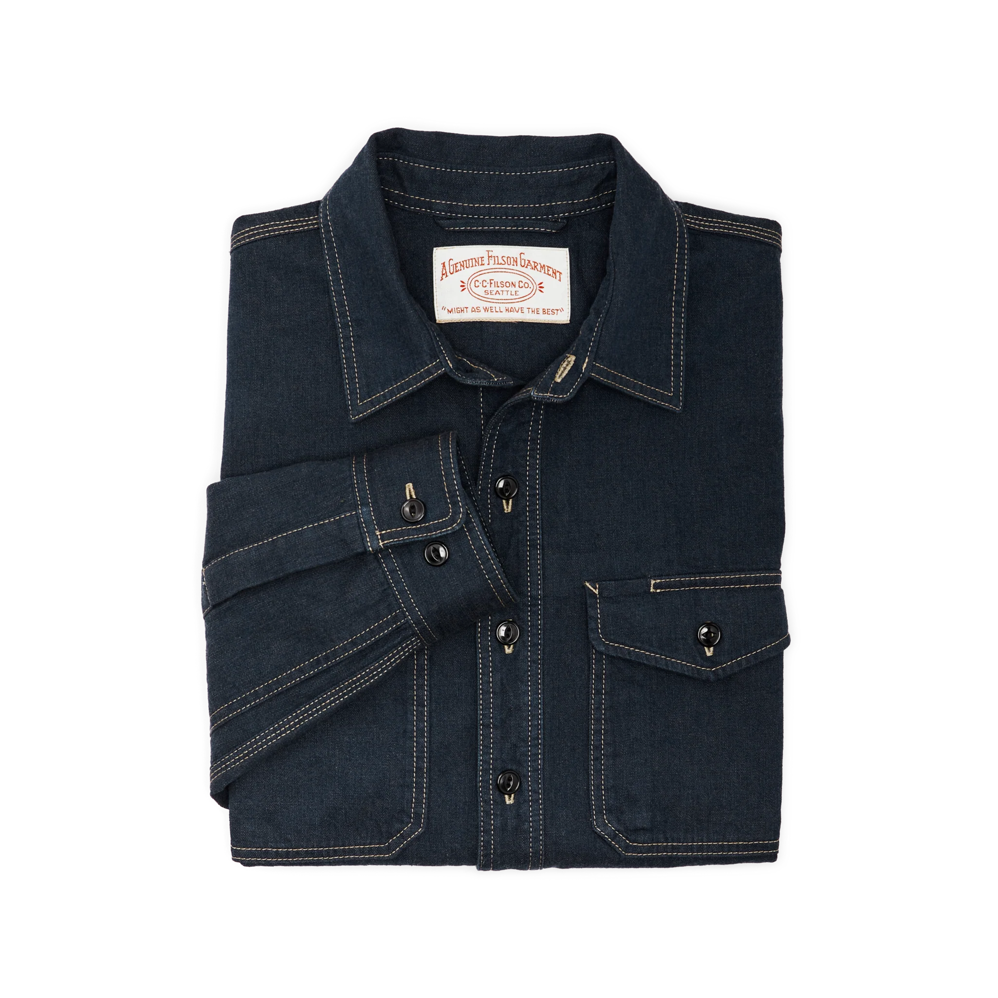 Denim Work Shirt - Mid-wash Indigo
