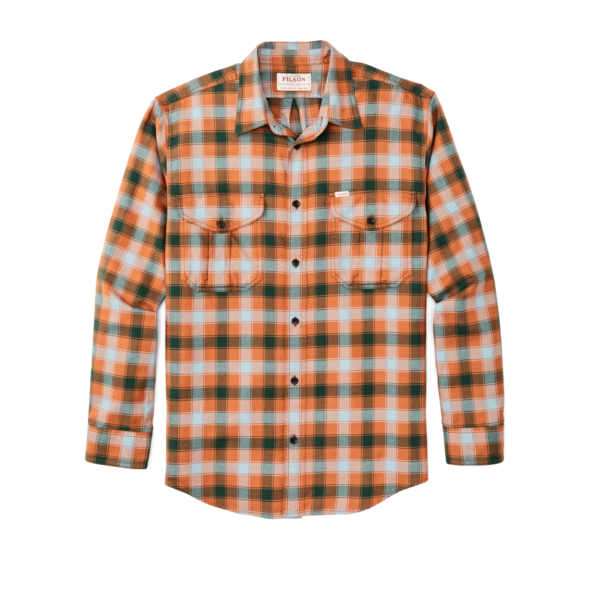 Lightweight Alaskan Guide Shirt - Clay / Blue / Multi Plaid