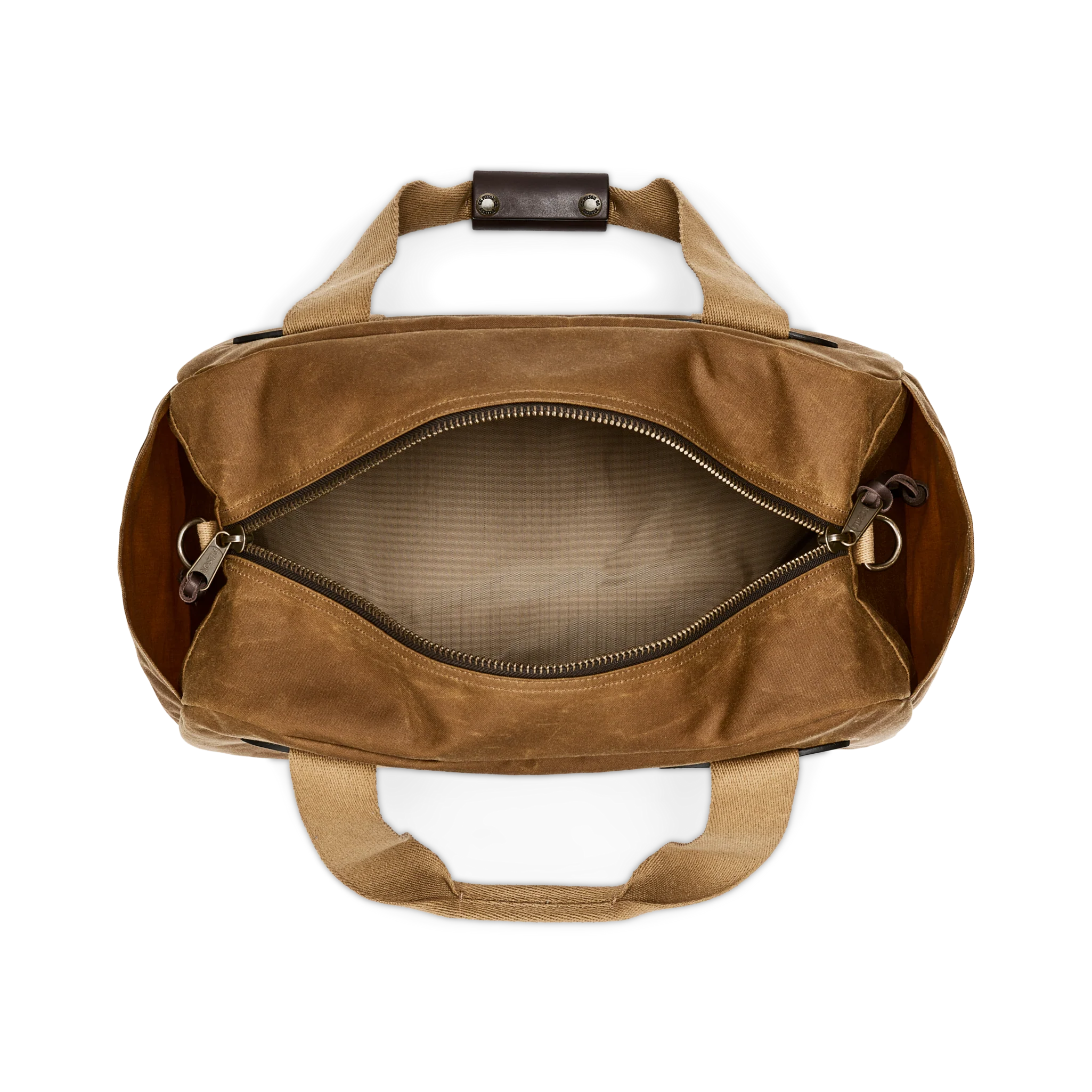 Small Tin Cloth Duffle Bag - Dark Tan