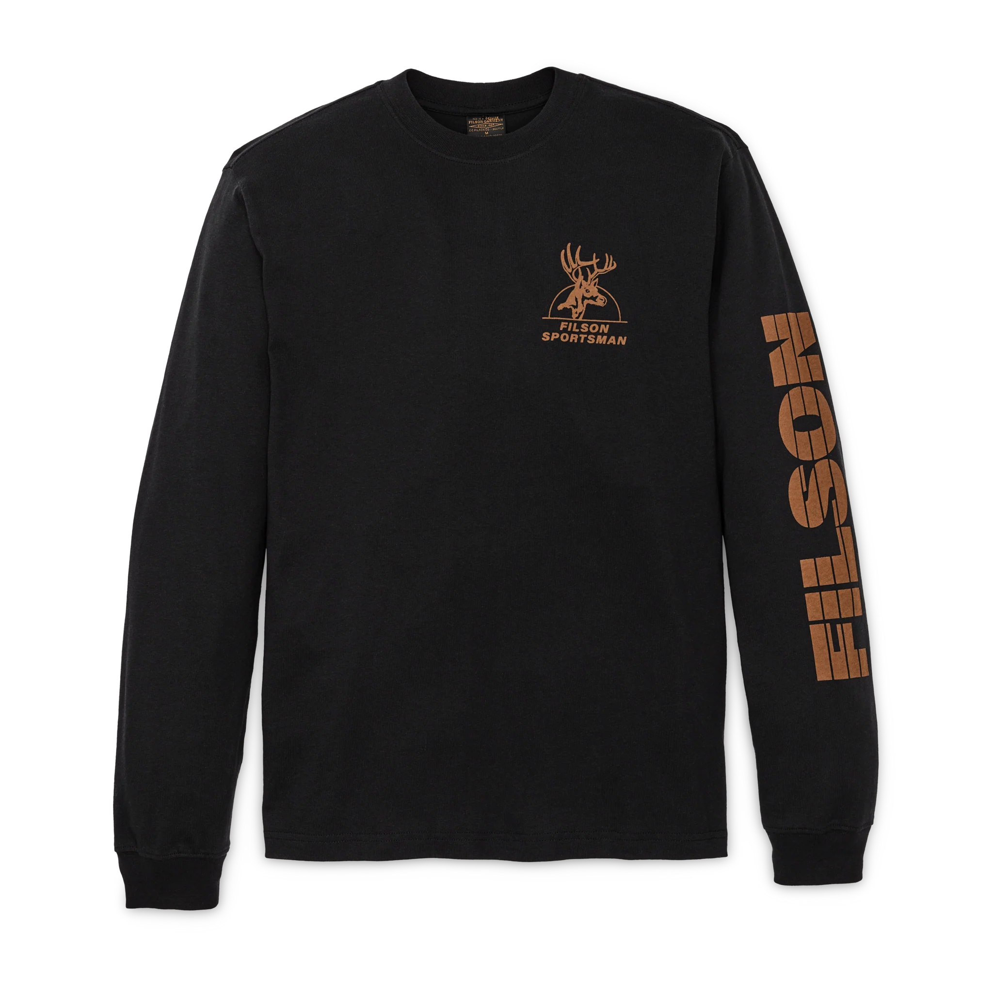 Long Sleeve Frontier Graphic T-shirt - Black / Sportsman