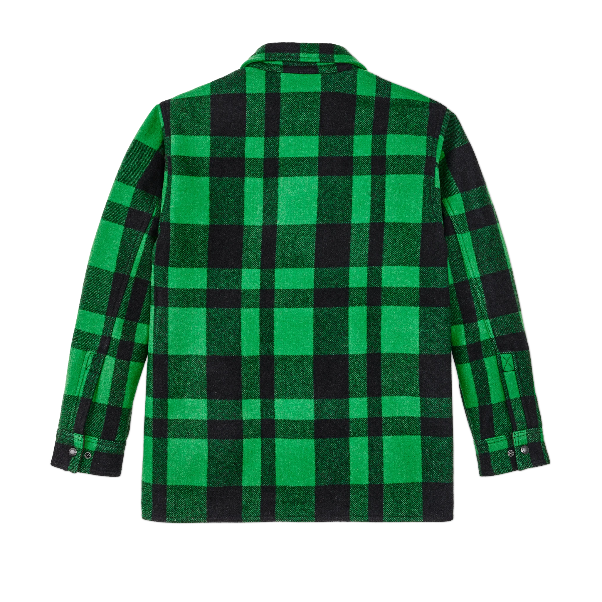 Lined Mackinaw Wool Jac Shirt - Acid Green / Black Heritage Plaid X