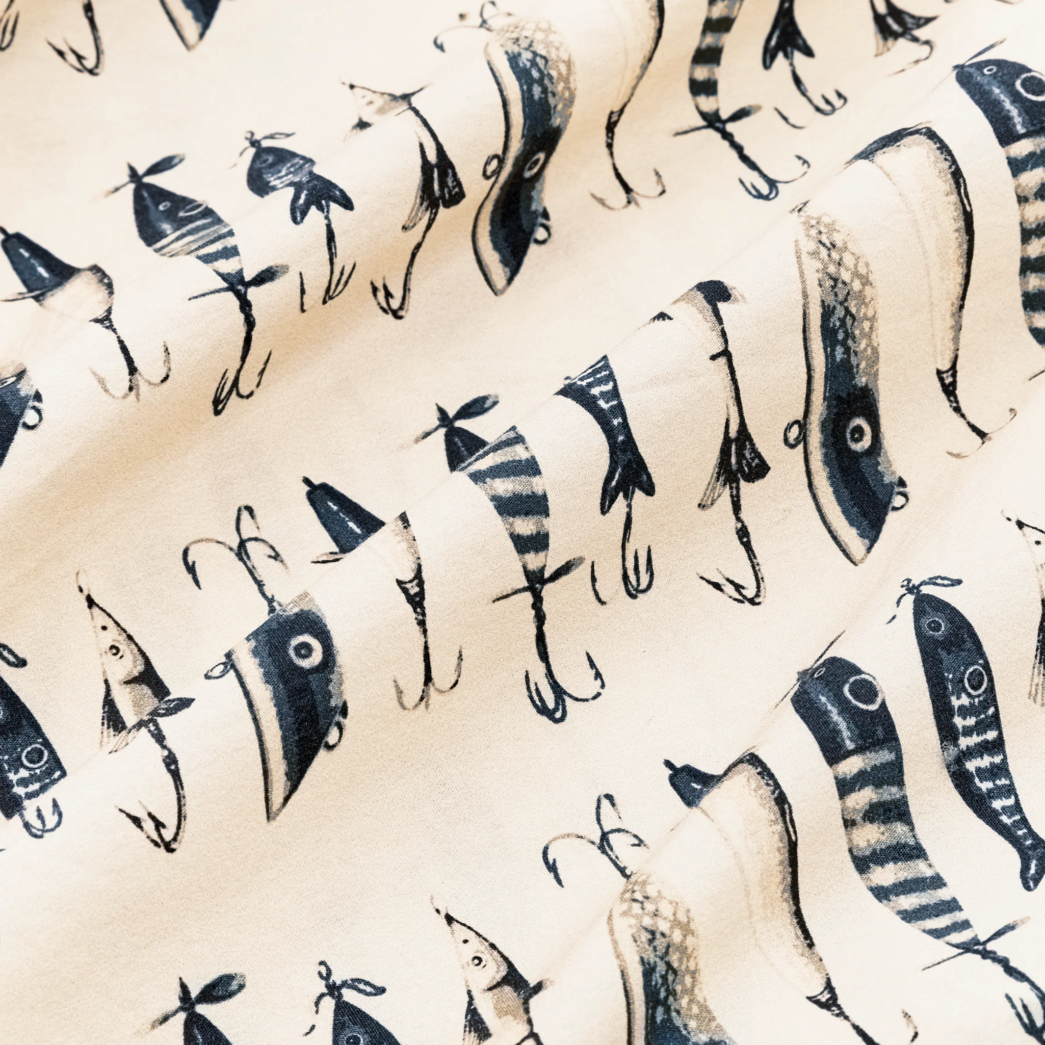 Filson's Washed Short Sleeve Feather Cloth Shirt - Natural / Lures