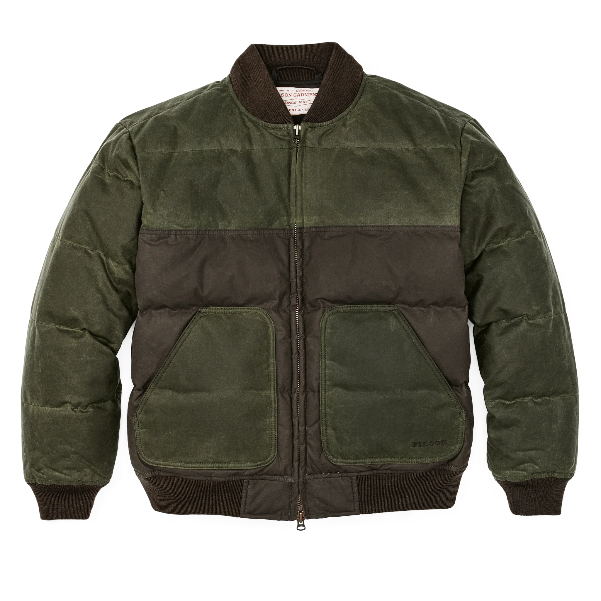 Down Bomber Jacket - Otter Green