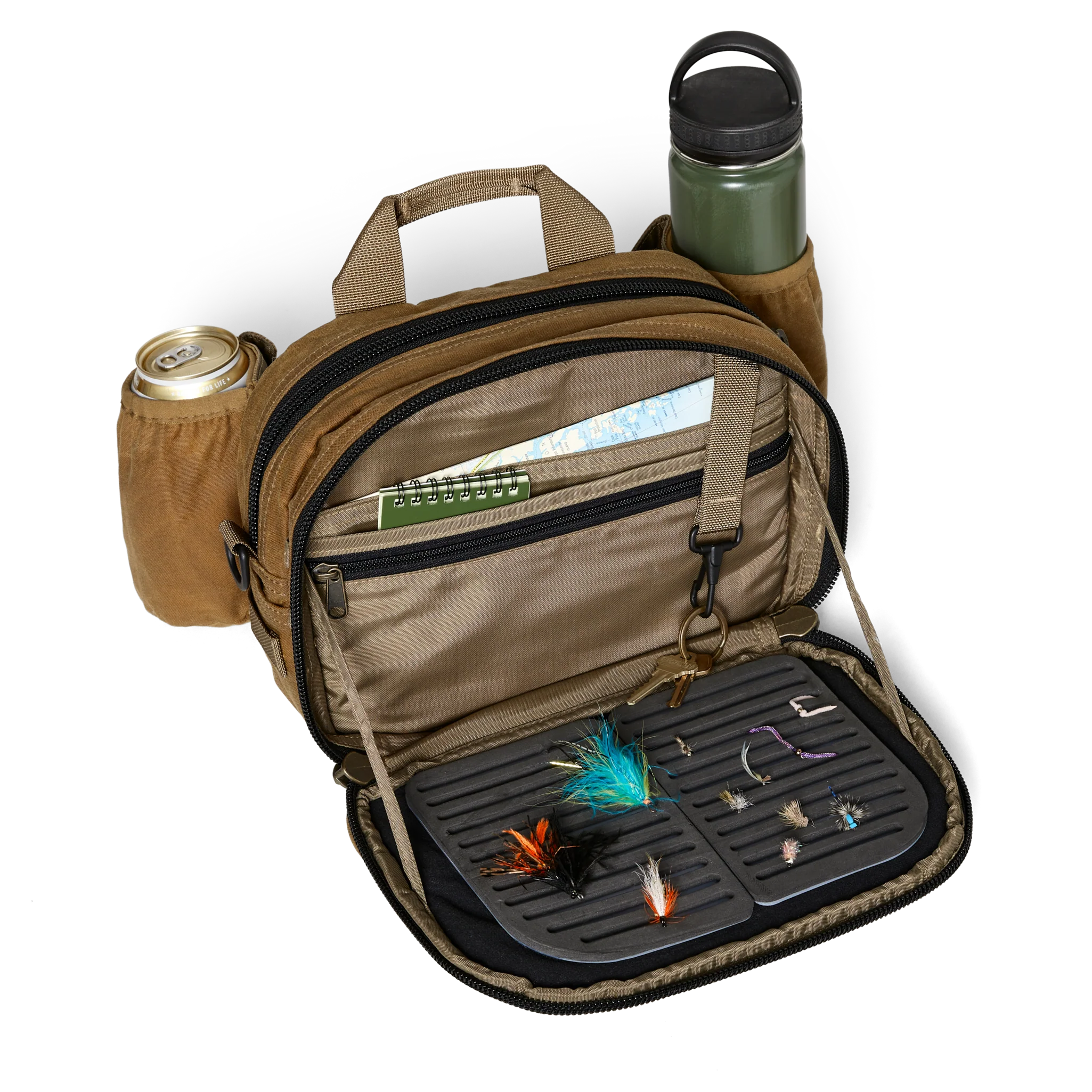 Tin Cloth Fishing Pack - Dark Tan