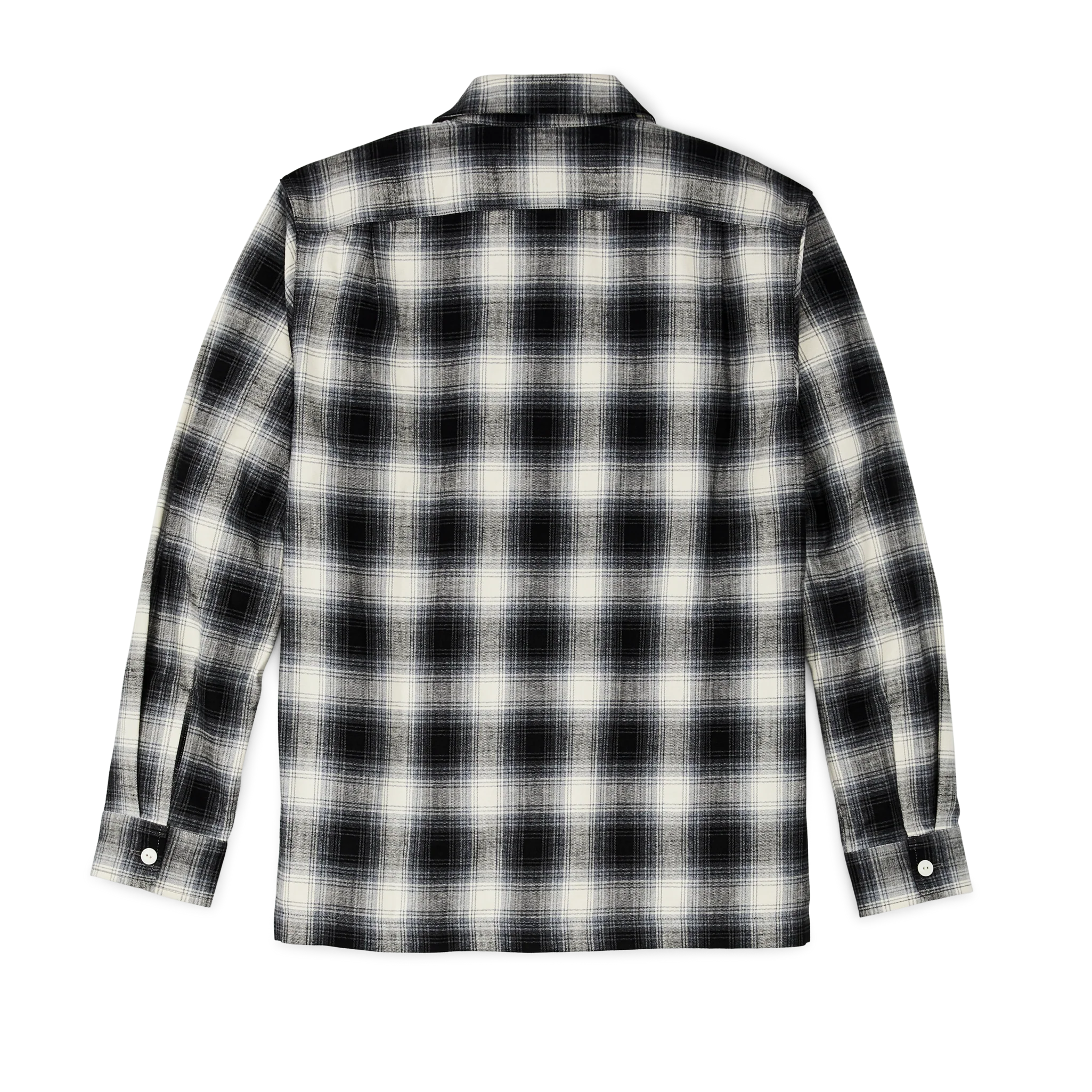 Elk Heights Camp Shirt - Black / Gray Shadow Plaid