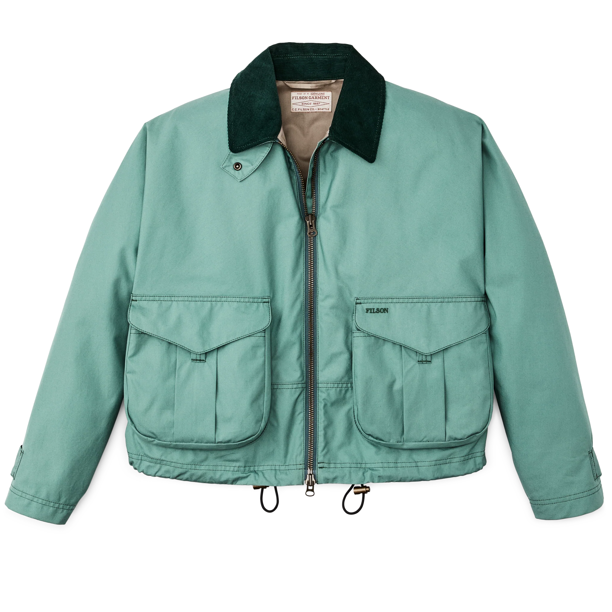 Women's Aviator Cloth Short Work Jacket - Deep Sea