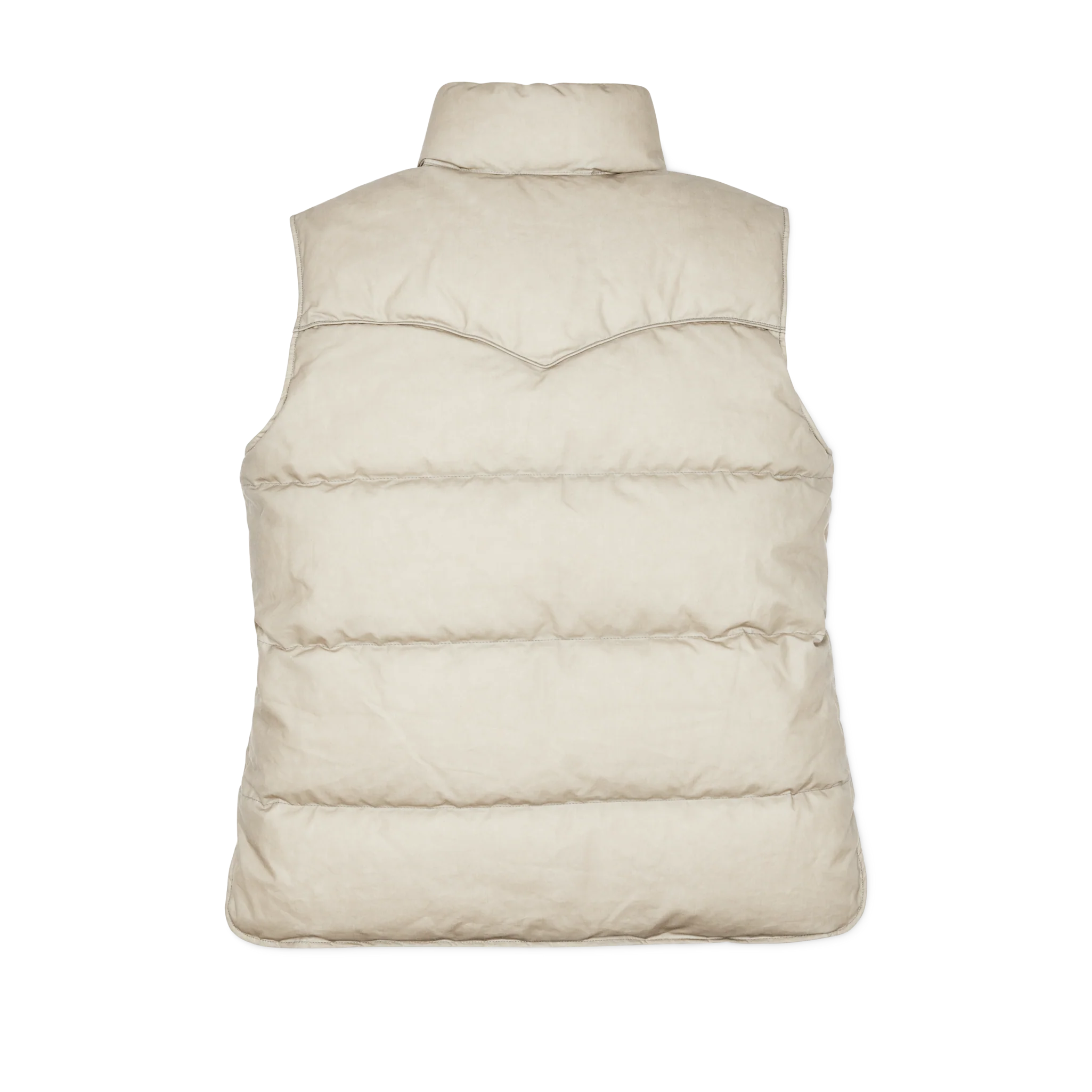 Women's Waxed Down Vest - Light Tan