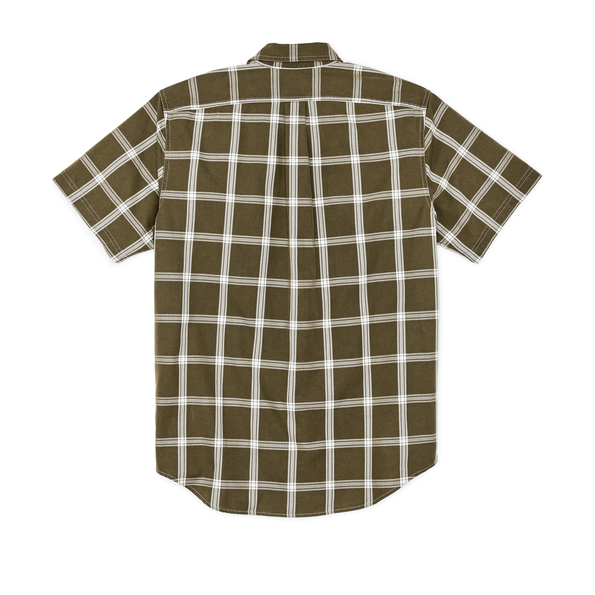 Short Sleeve Lightweight Alaskan Guide Shirt - Green / White Plaid