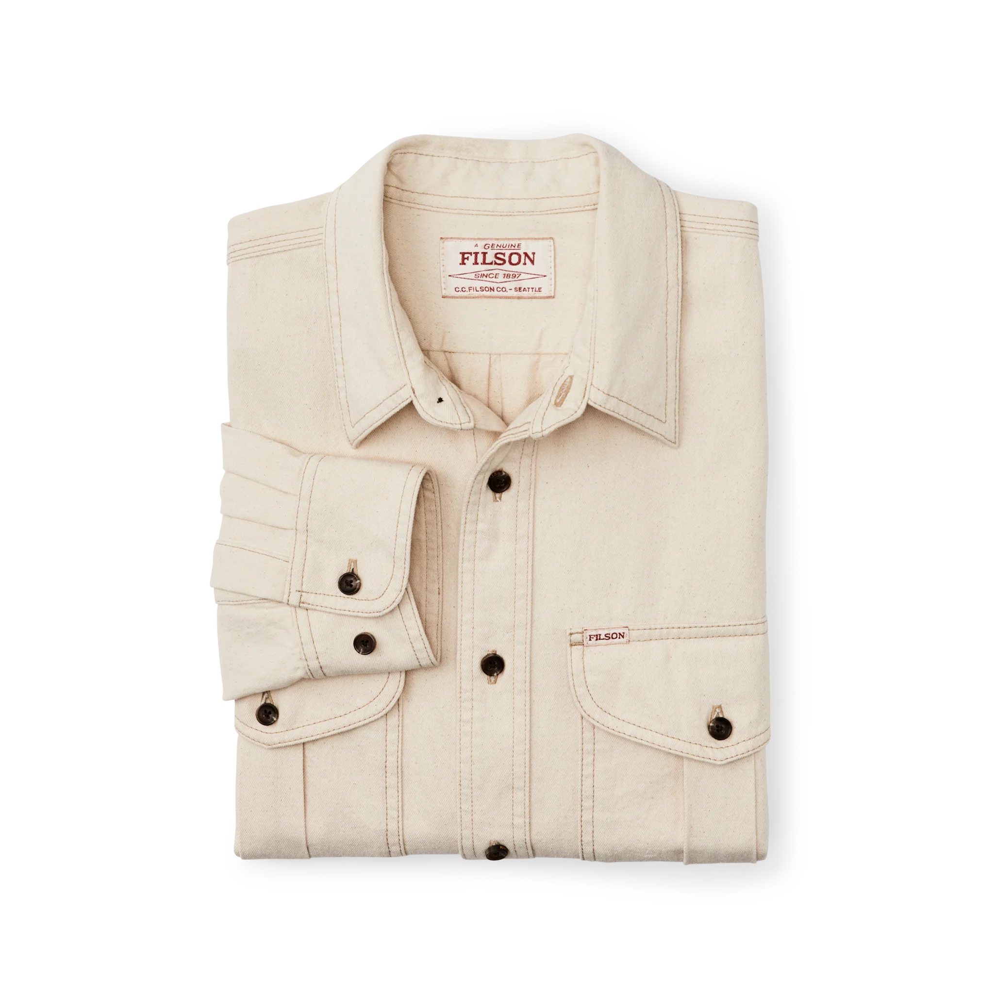 Natural Twill Guide Shirt - Natural Seed