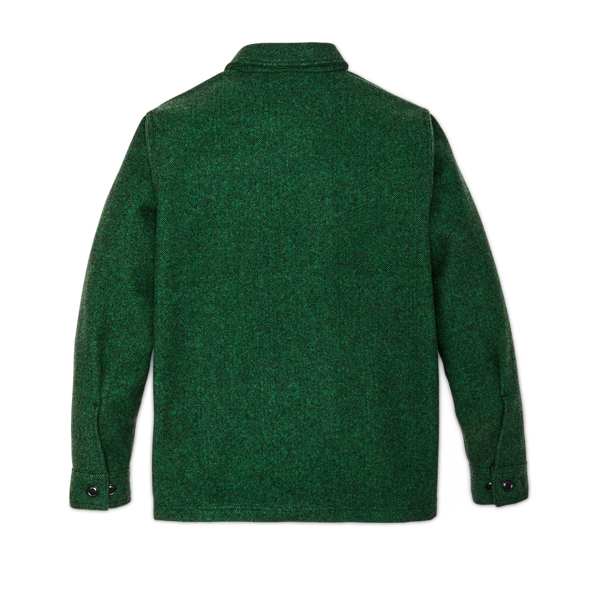 Mackinaw Wool Jac-shirt - Kelly Green / Black Twill