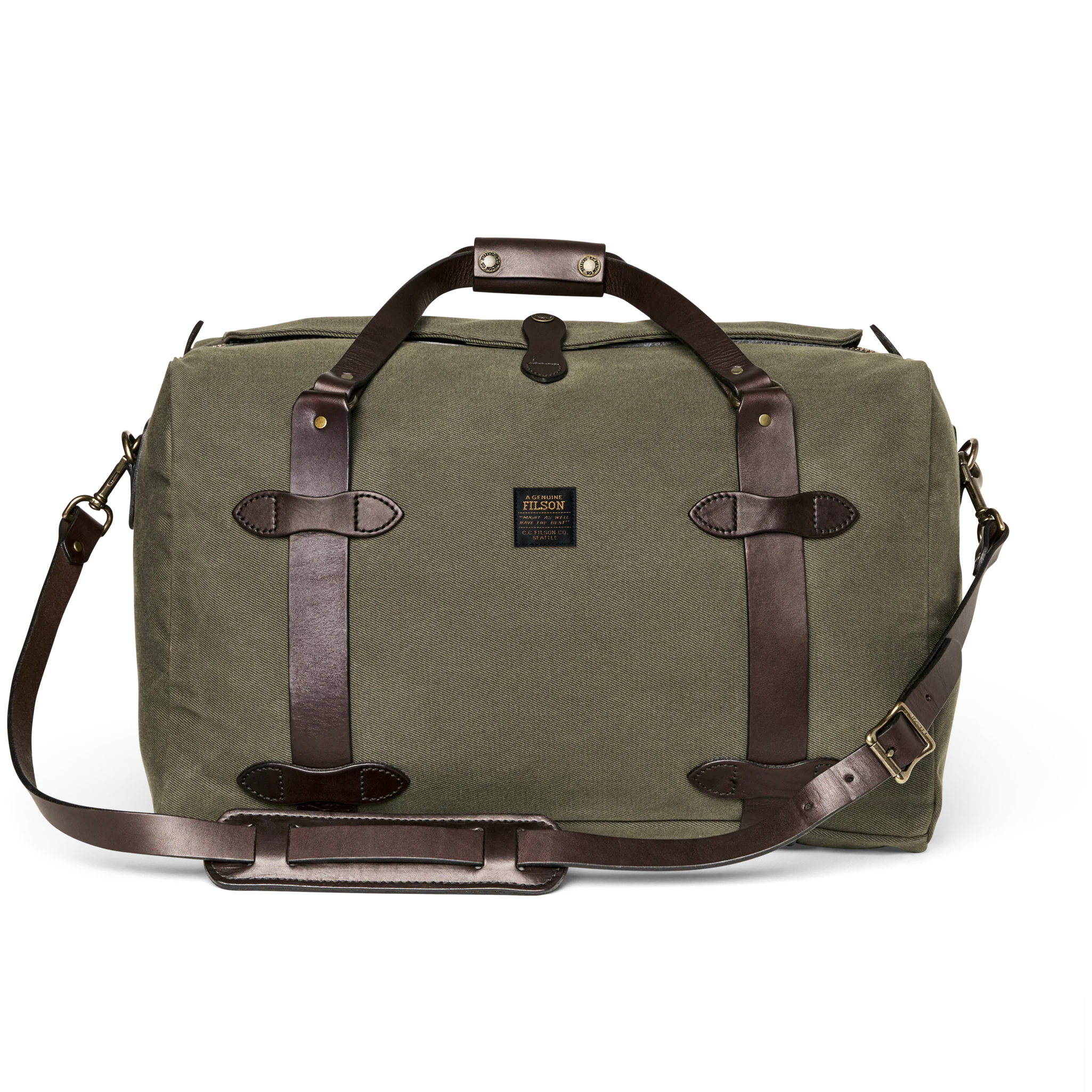 Medium Rugged Twill Duffle Bag - Otter Green