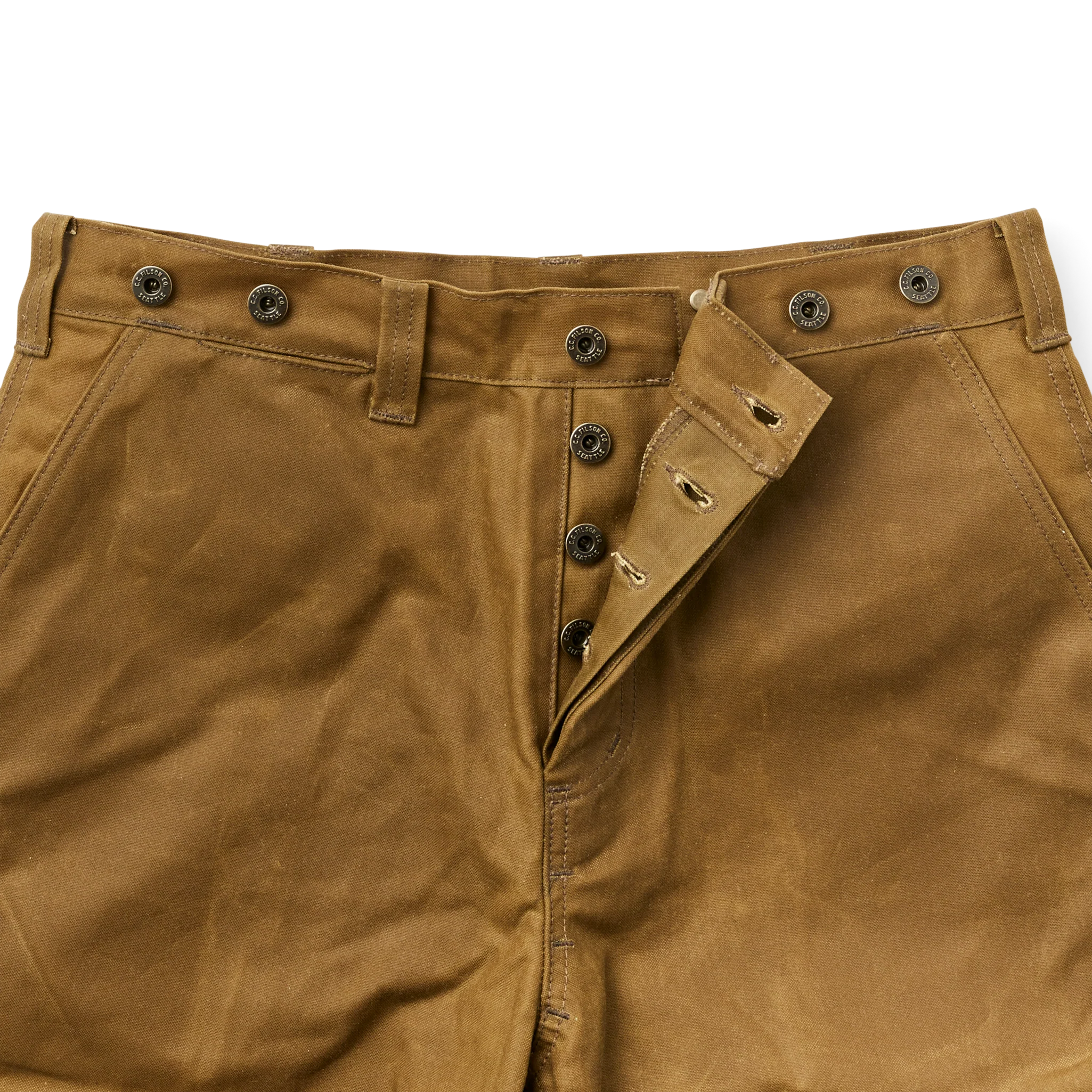 Oil Finish Double Tin Cloth Pants - Dark Tan