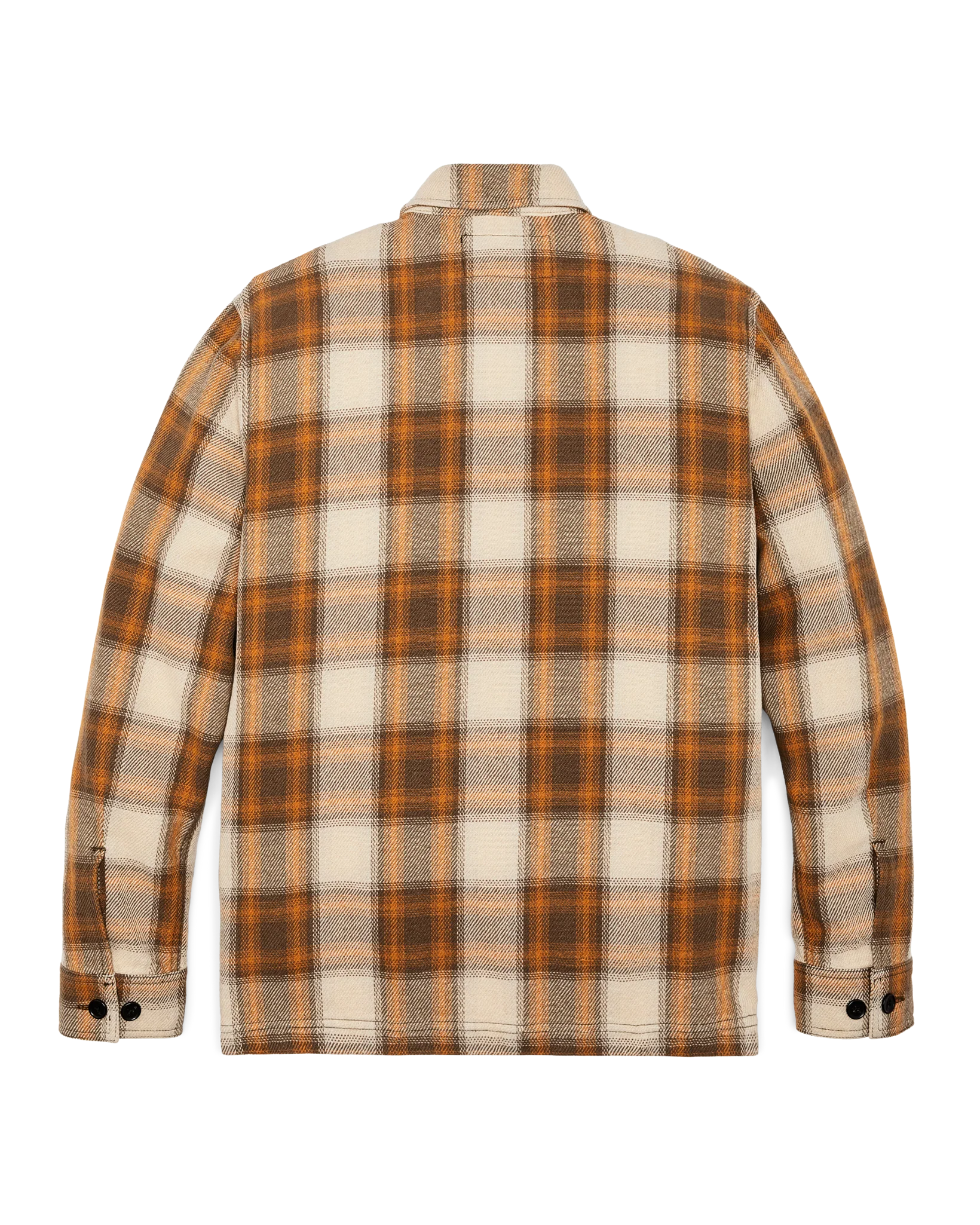 Deer Island Jac-shirt - Orange / Brown Shadow Plaid