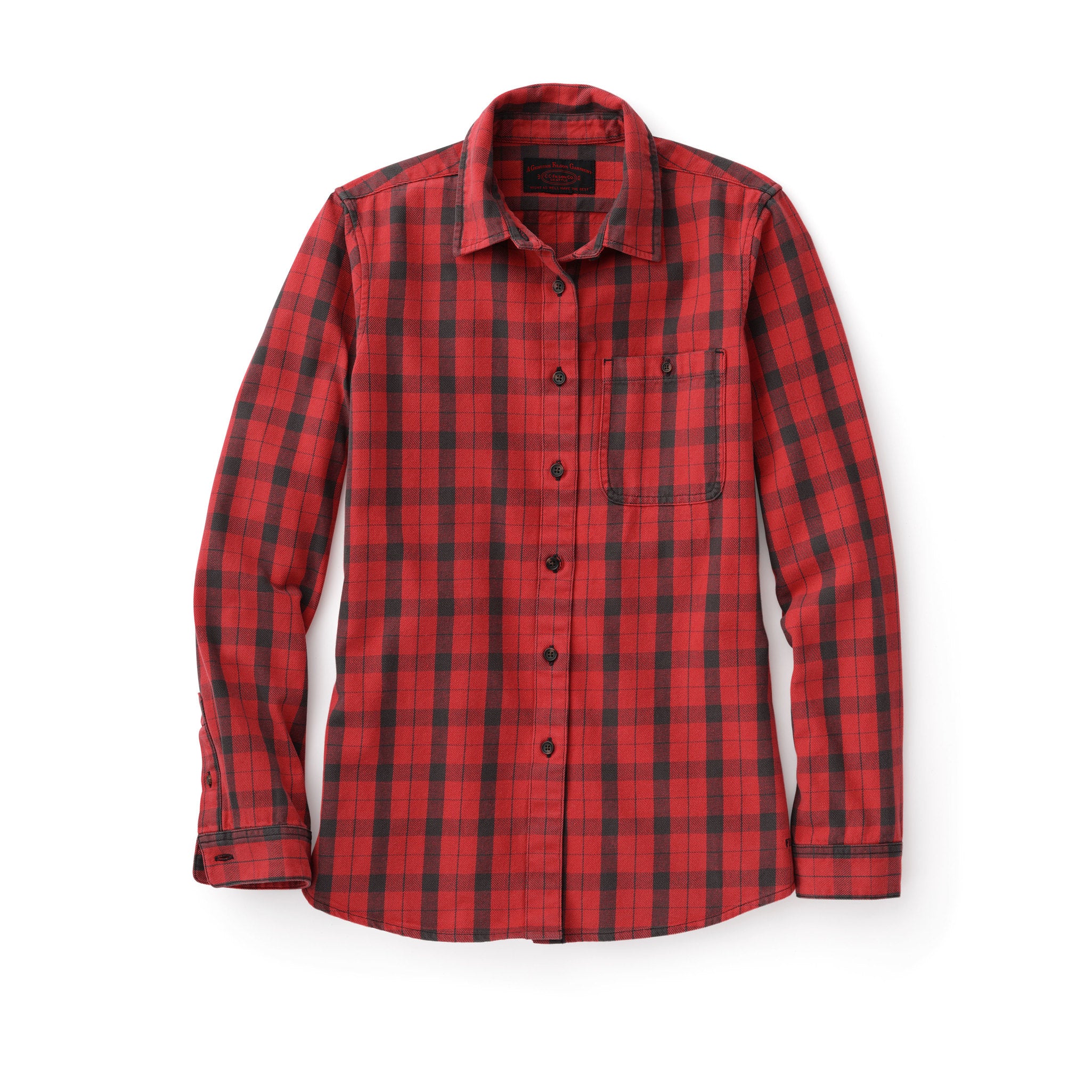 Women's Vintage Wash Alaskan Guide Shirt - Flame/gray