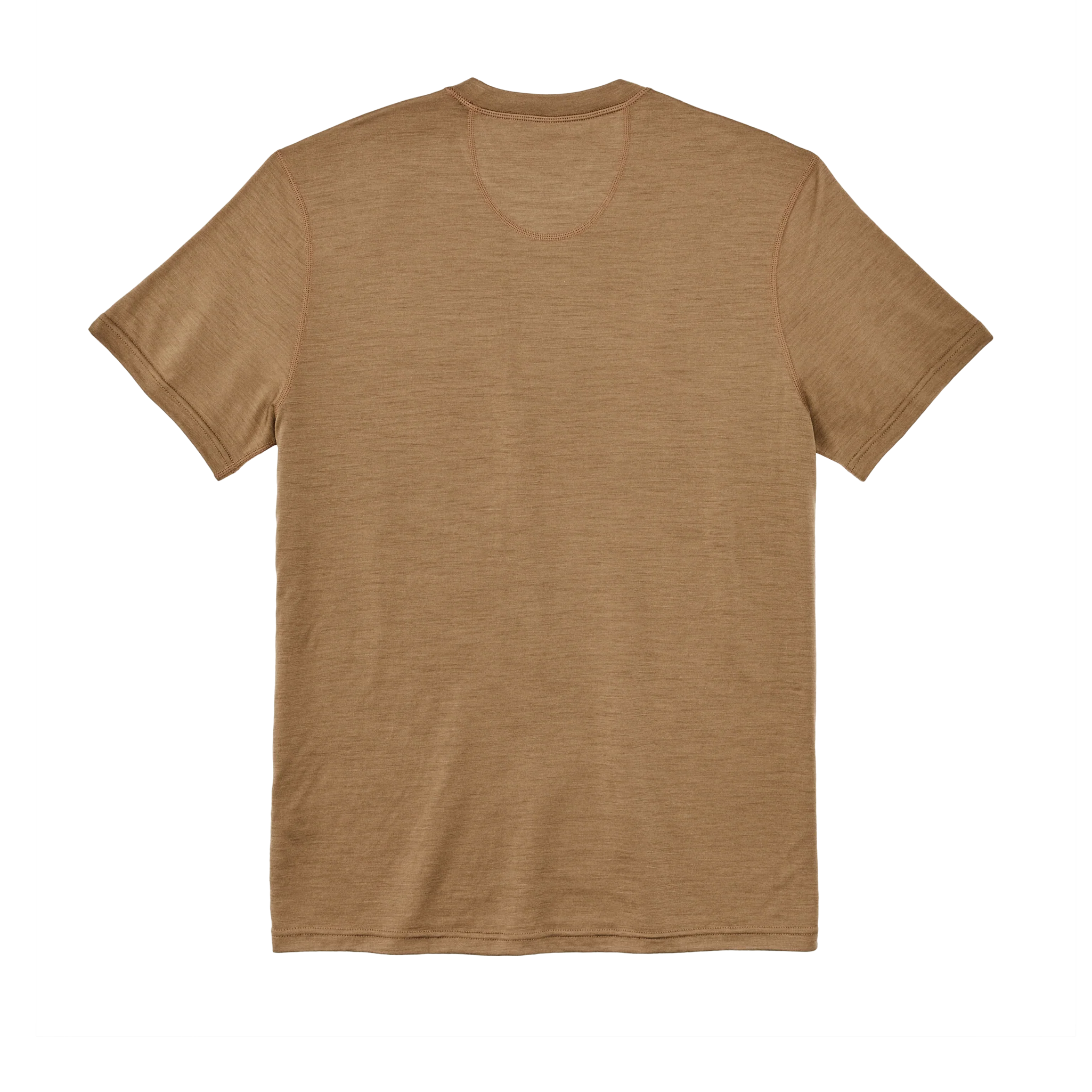 210g Merino Wool Short Sleeve Crewneck - Rugged Tan