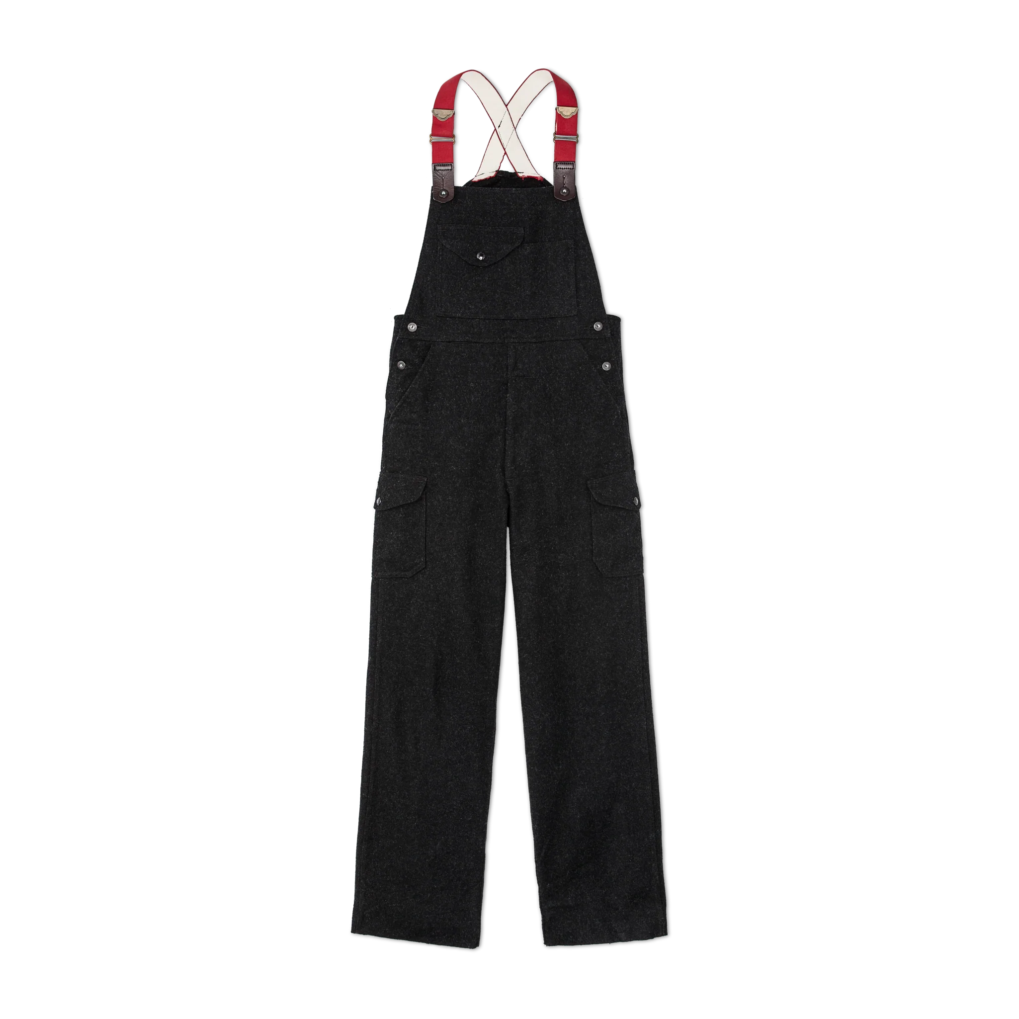 Mackinaw Wool Bibs - Charcoal