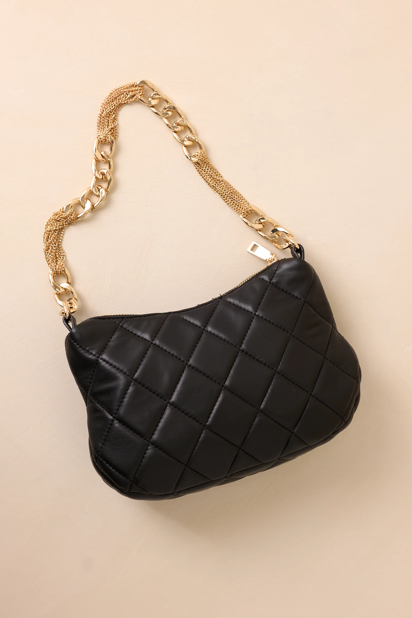 I'm Yours Tonight Black Quilted Handbag