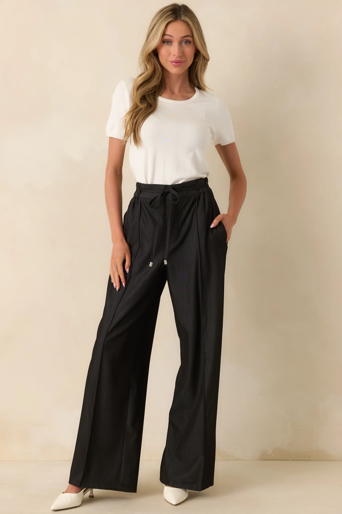 Cross Your Mind Ivory Short Sleeve Sweater Top